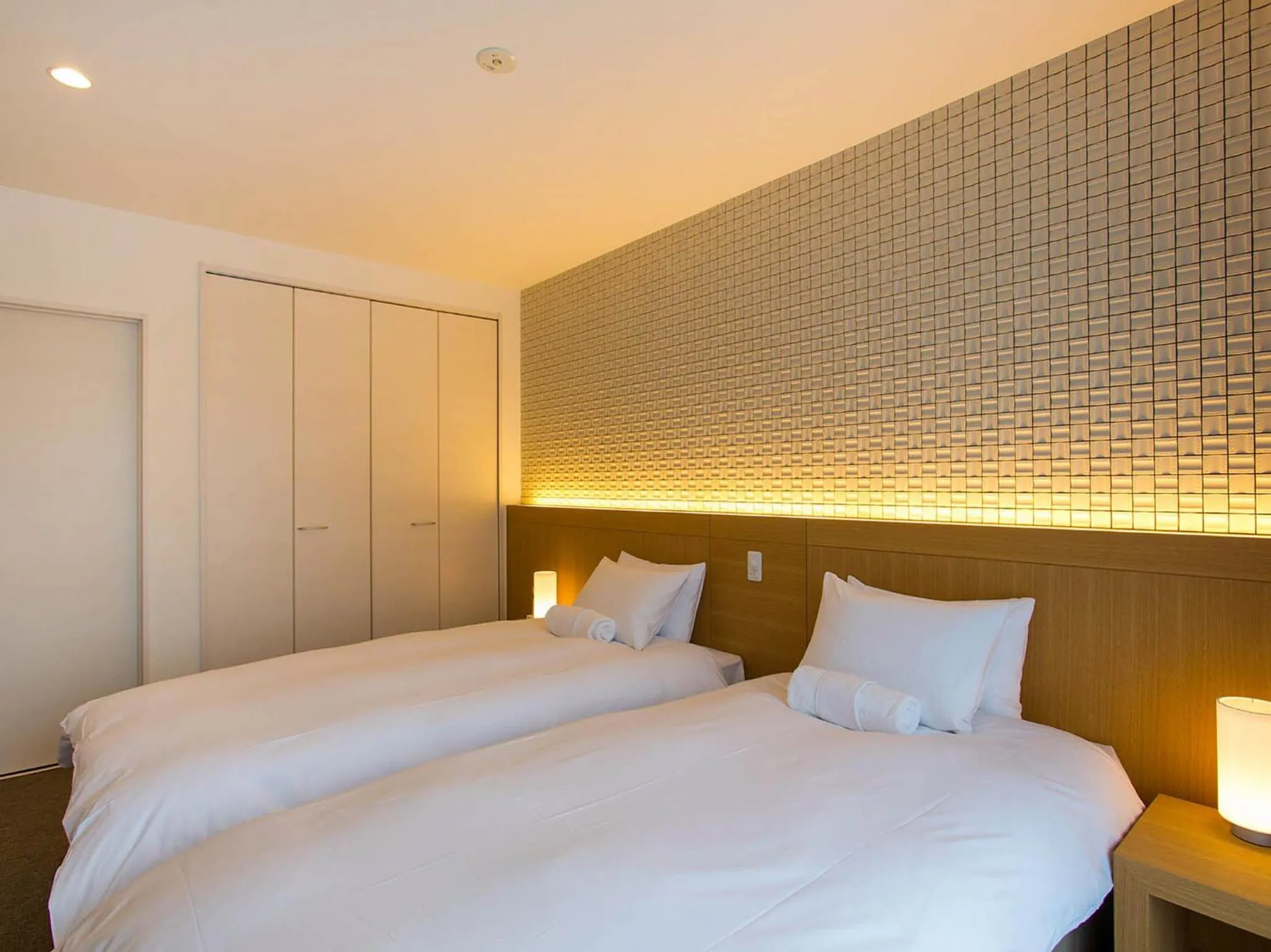 Bed in Mizunara Chalet