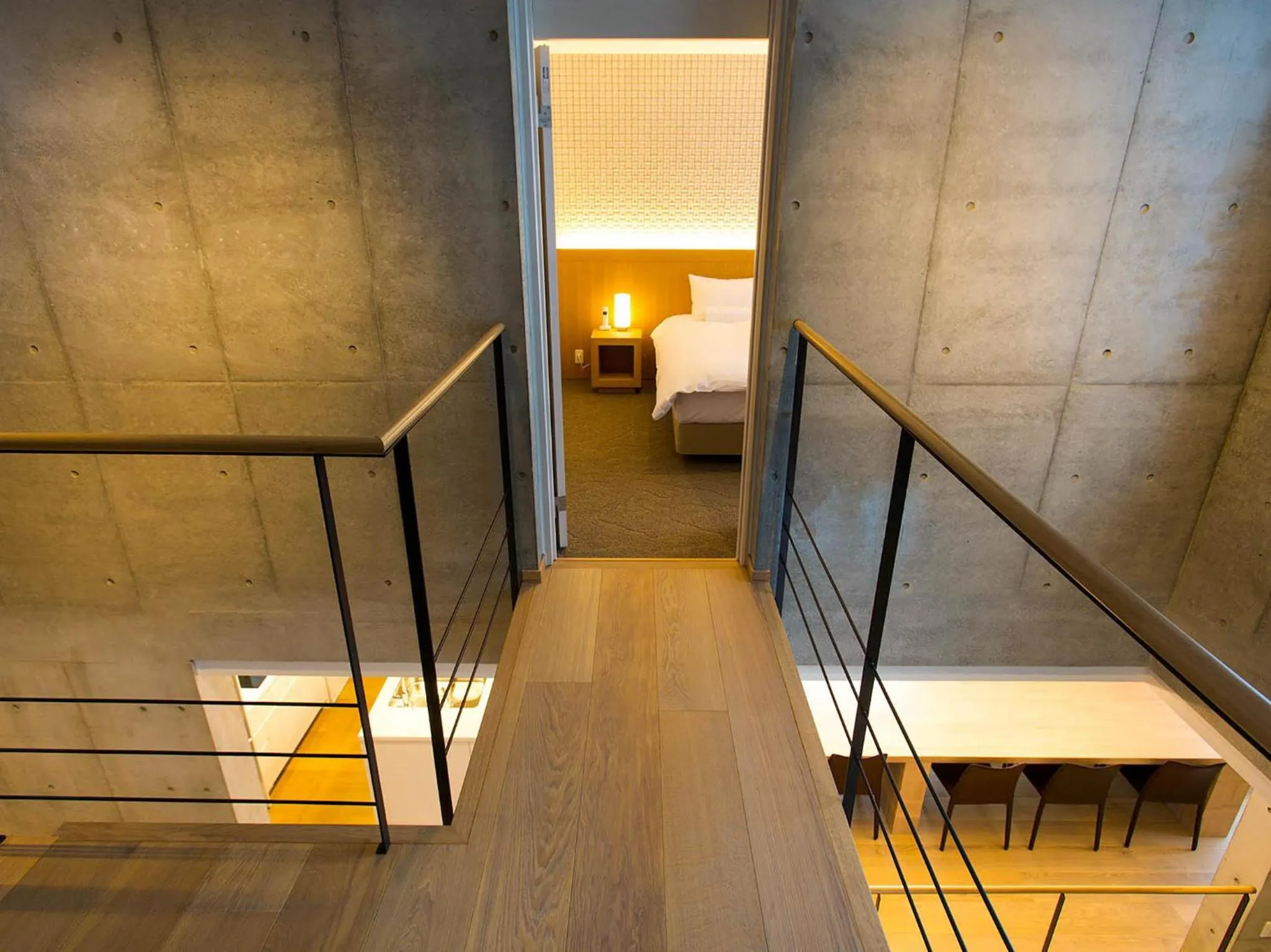 Bed in Mizunara Chalet