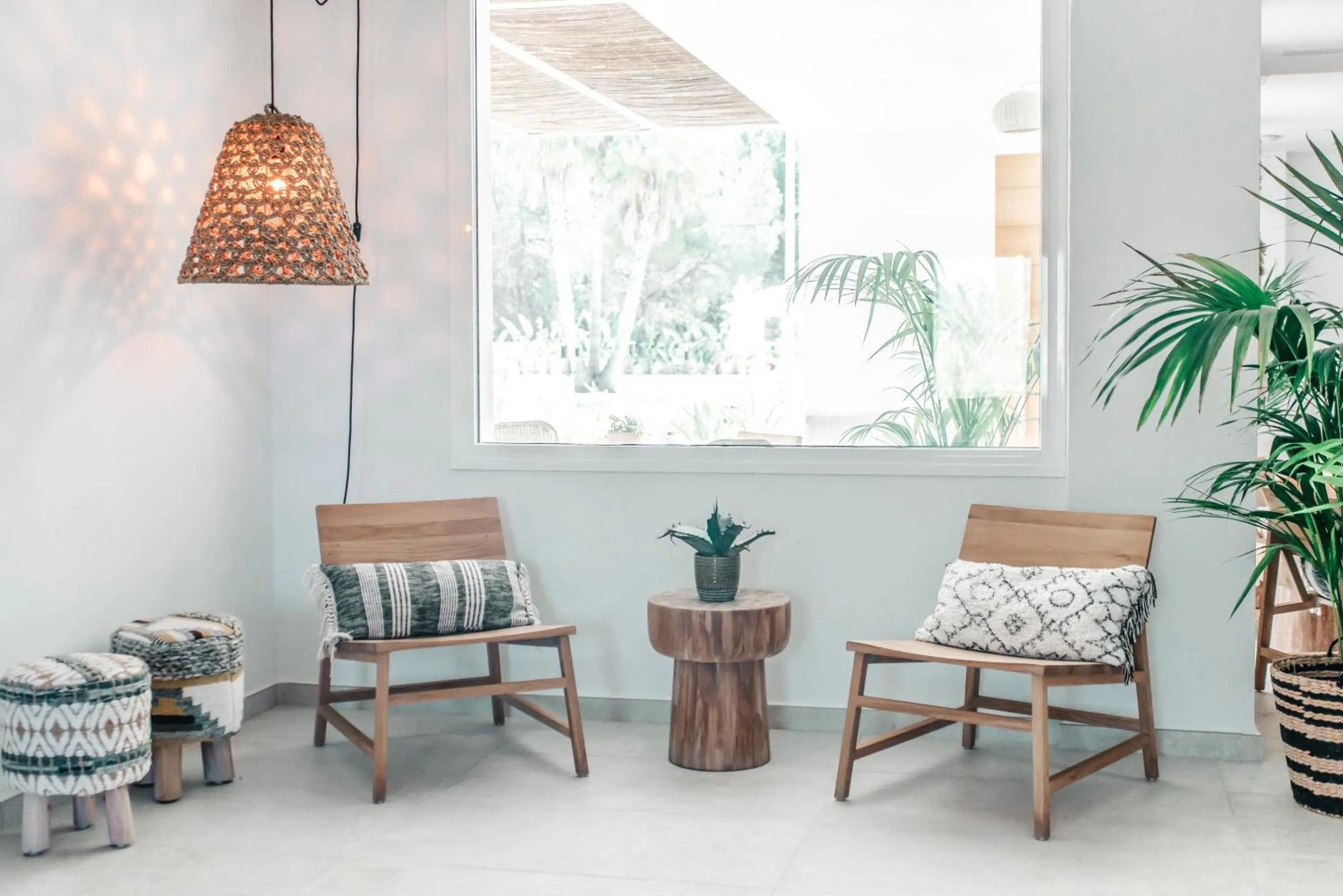 Seating area in Hotel Boutique & Spa Las Mimosas Ibiza