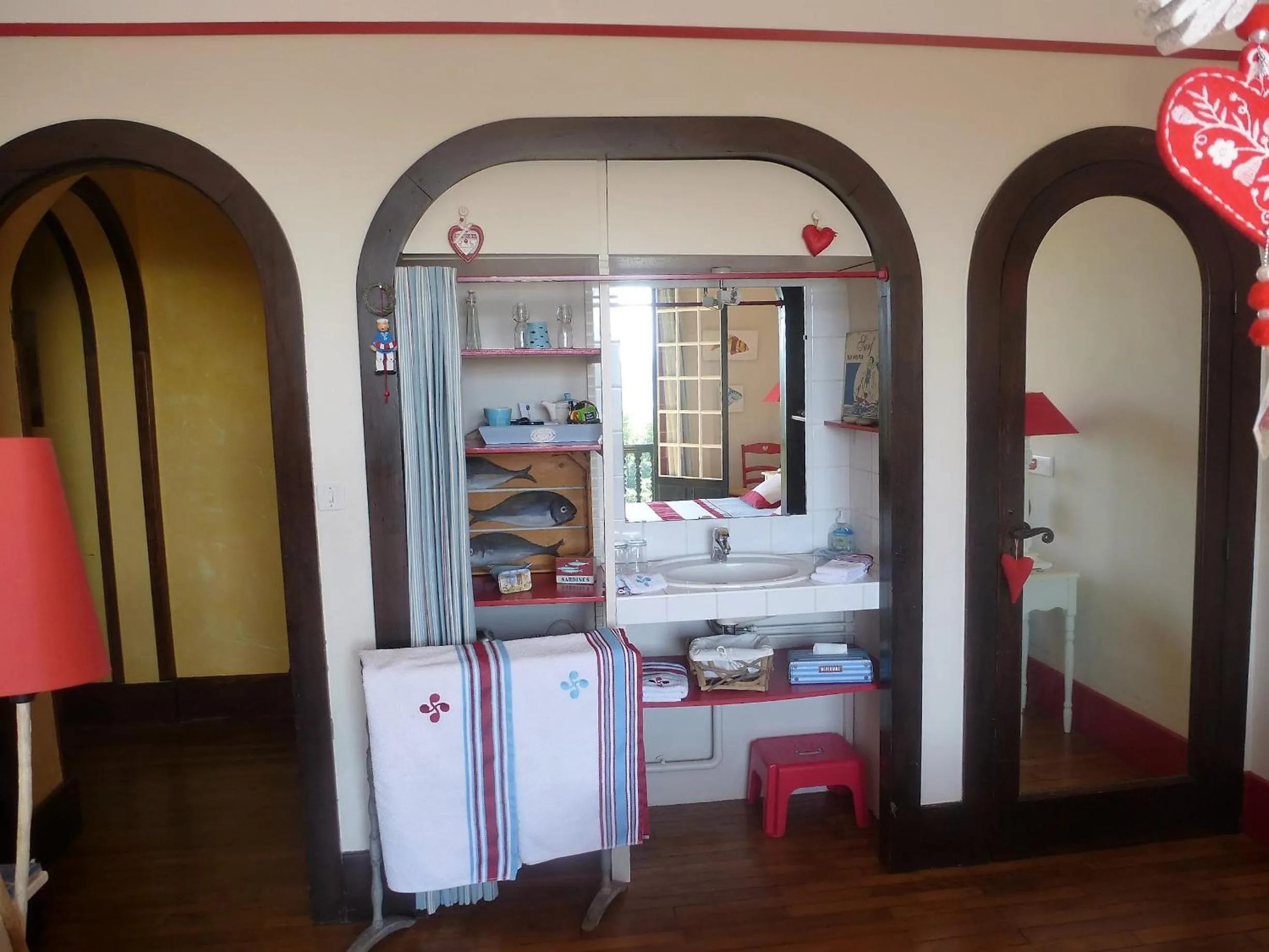 Decorative detail in Villa La Croix Basque