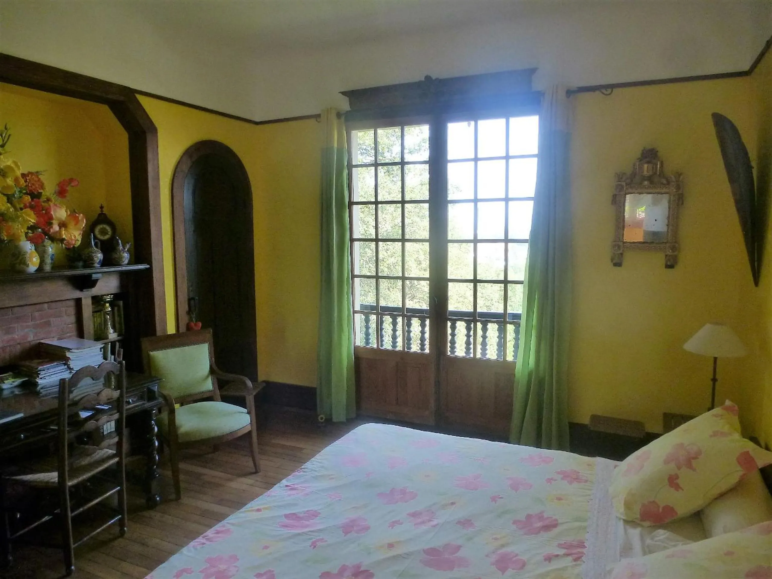 Balcony/Terrace, Bed in Villa La Croix Basque