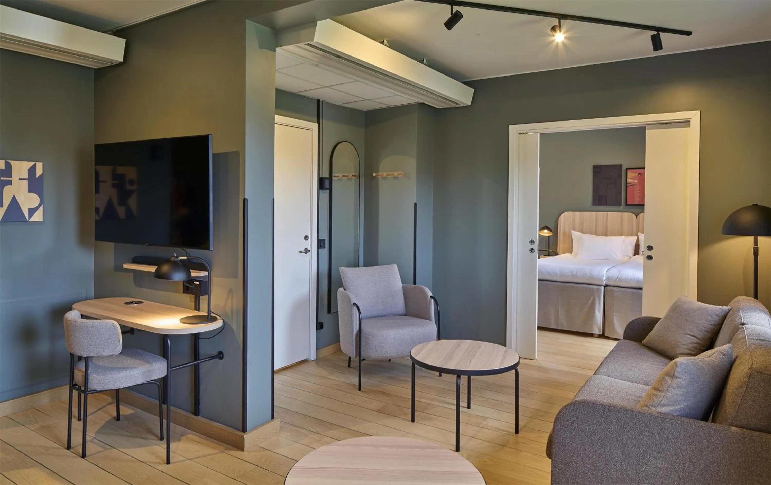 Bedroom, Bed in Scandic Malmen