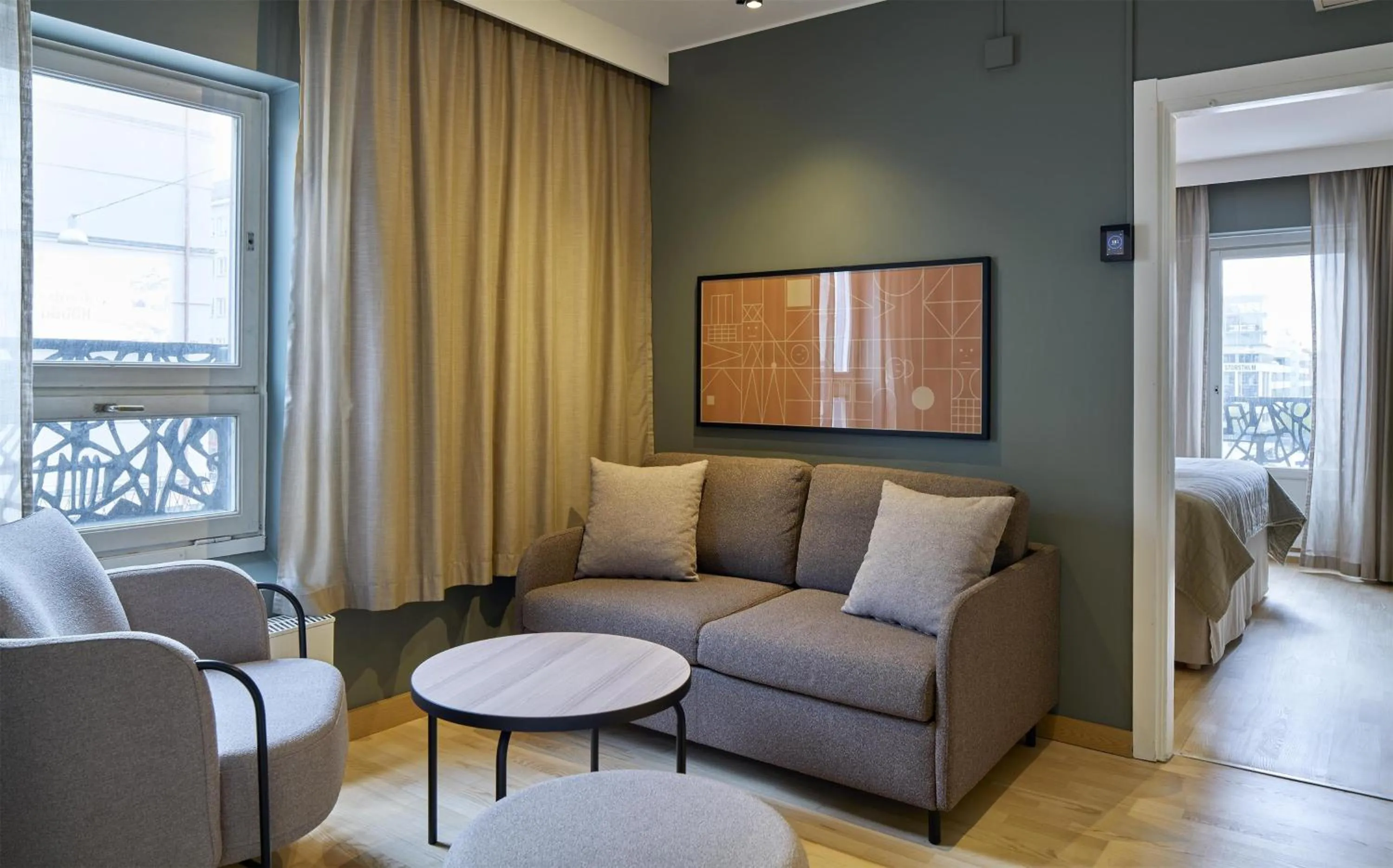 Bedroom in Scandic Malmen