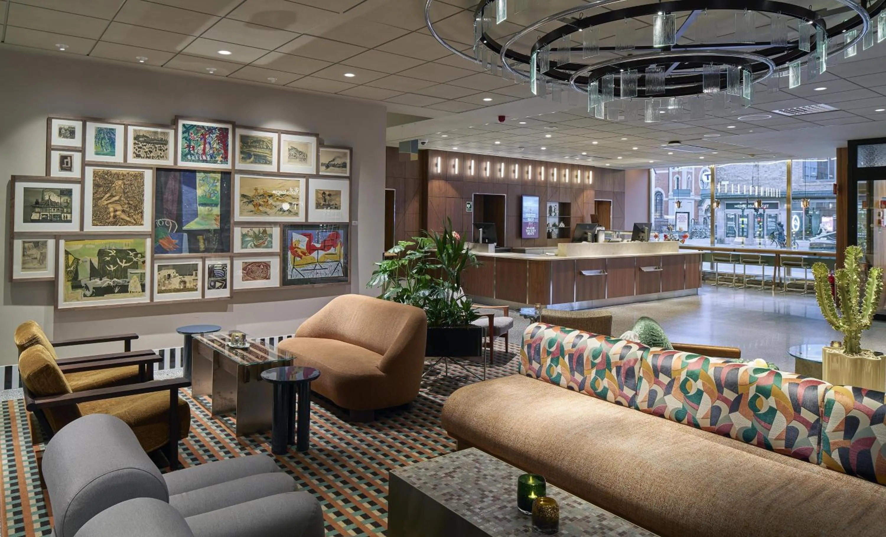Lobby or reception in Scandic Malmen
