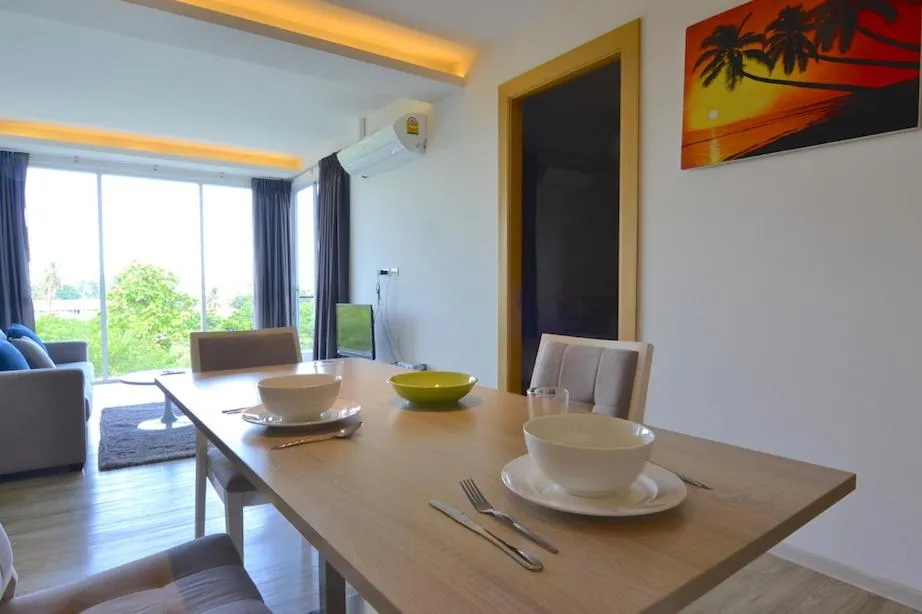 The Bleu condo unit