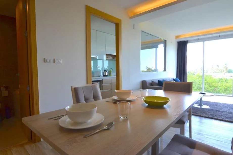 The Bleu condo unit