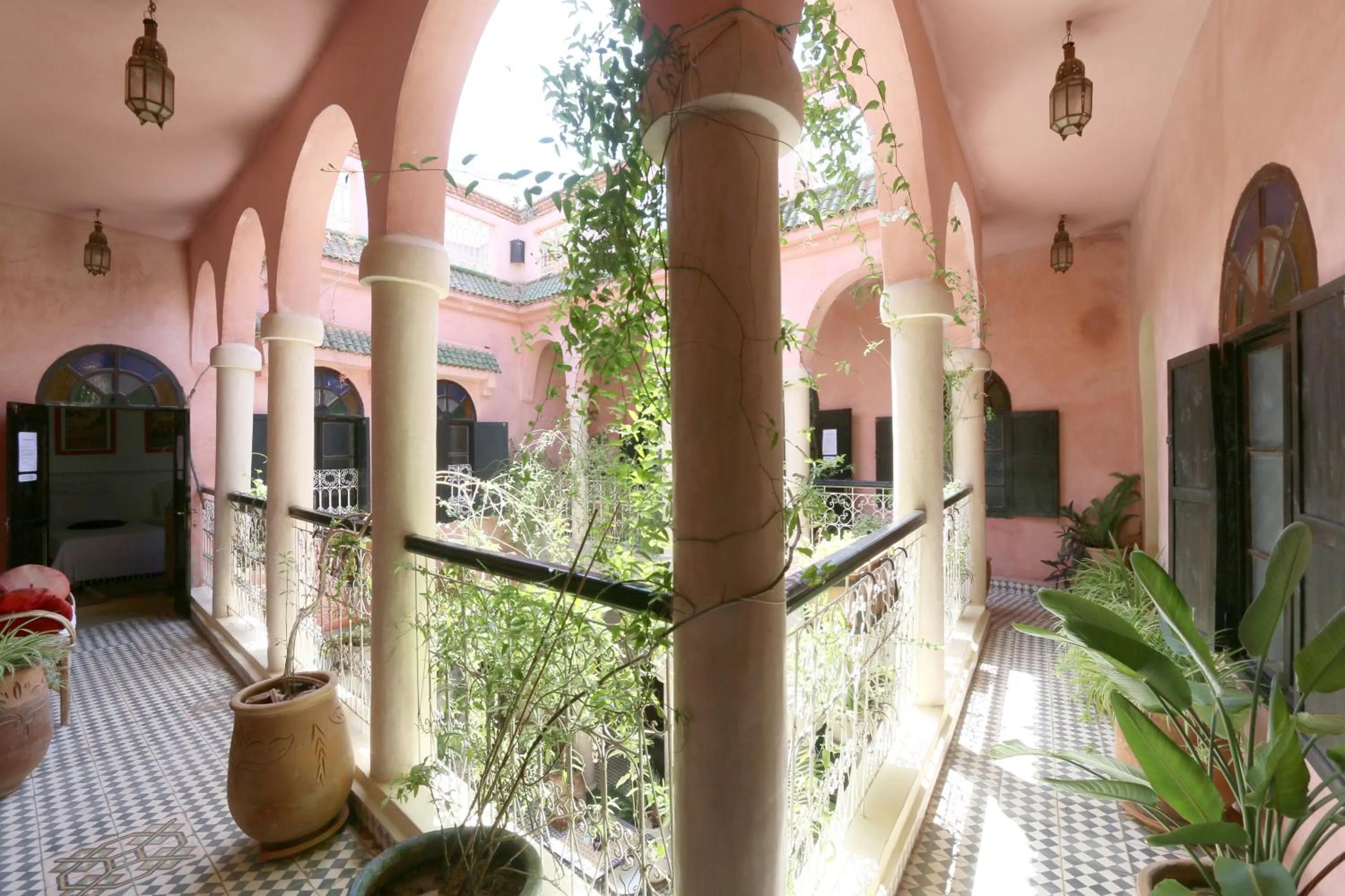 Garden view in Riad Merstane Marrakech