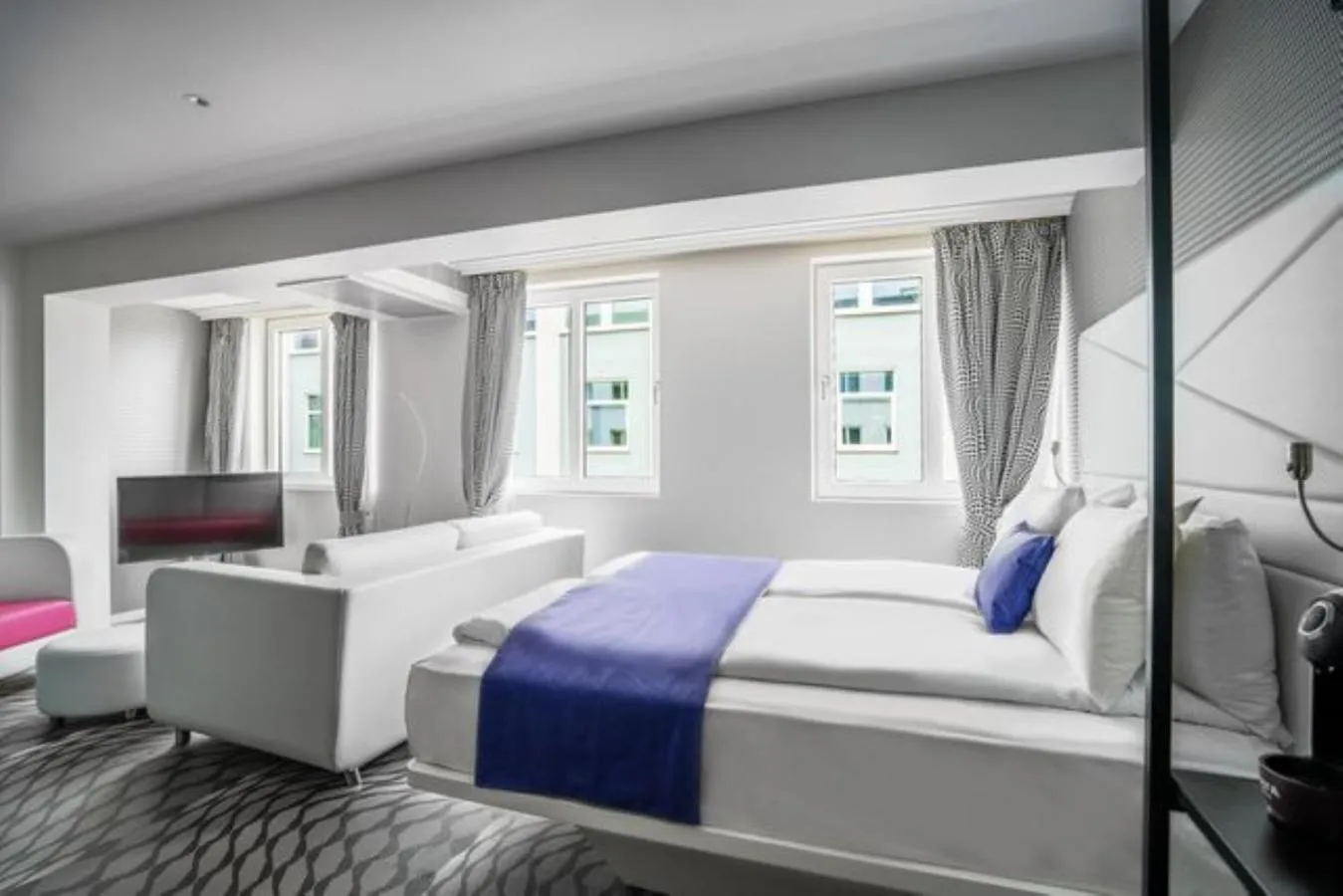 Bed in Magic Hotel & Apartments Kløverhuset