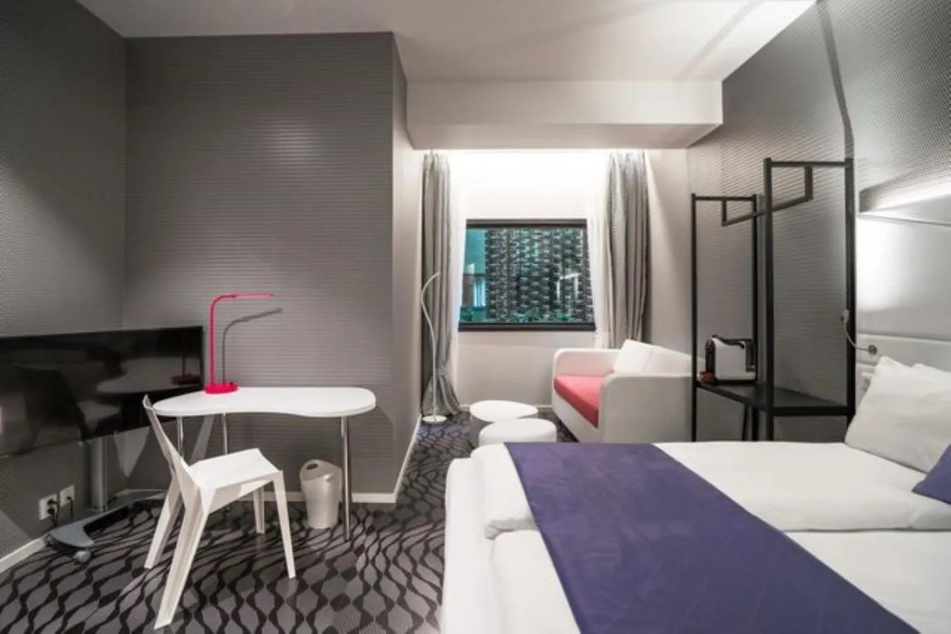 Bed in Magic Hotel & Apartments Kløverhuset