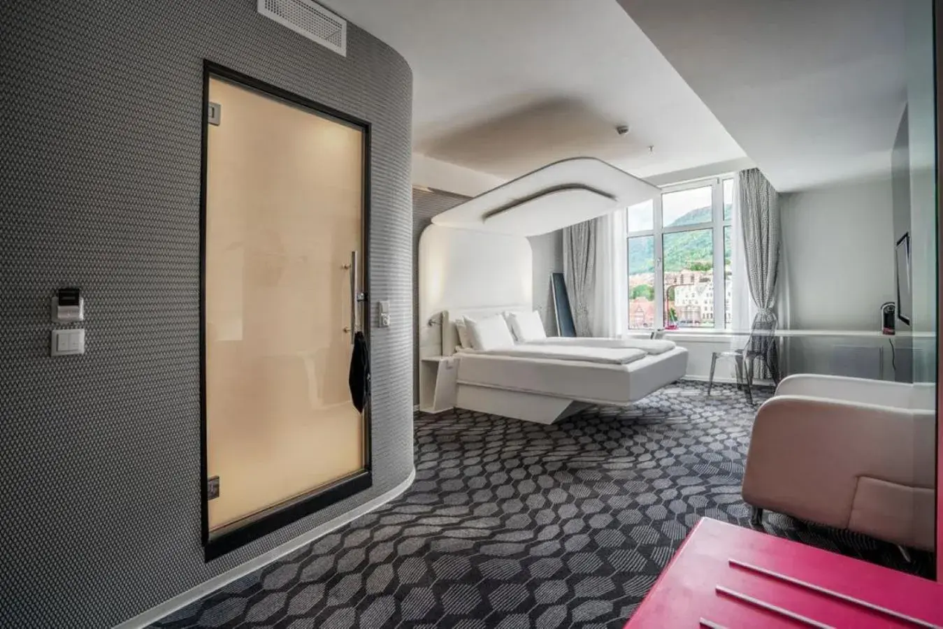 Bed in Magic Hotel & Apartments Kløverhuset Bed in Magic Hotel & Apartments Kløverhuset