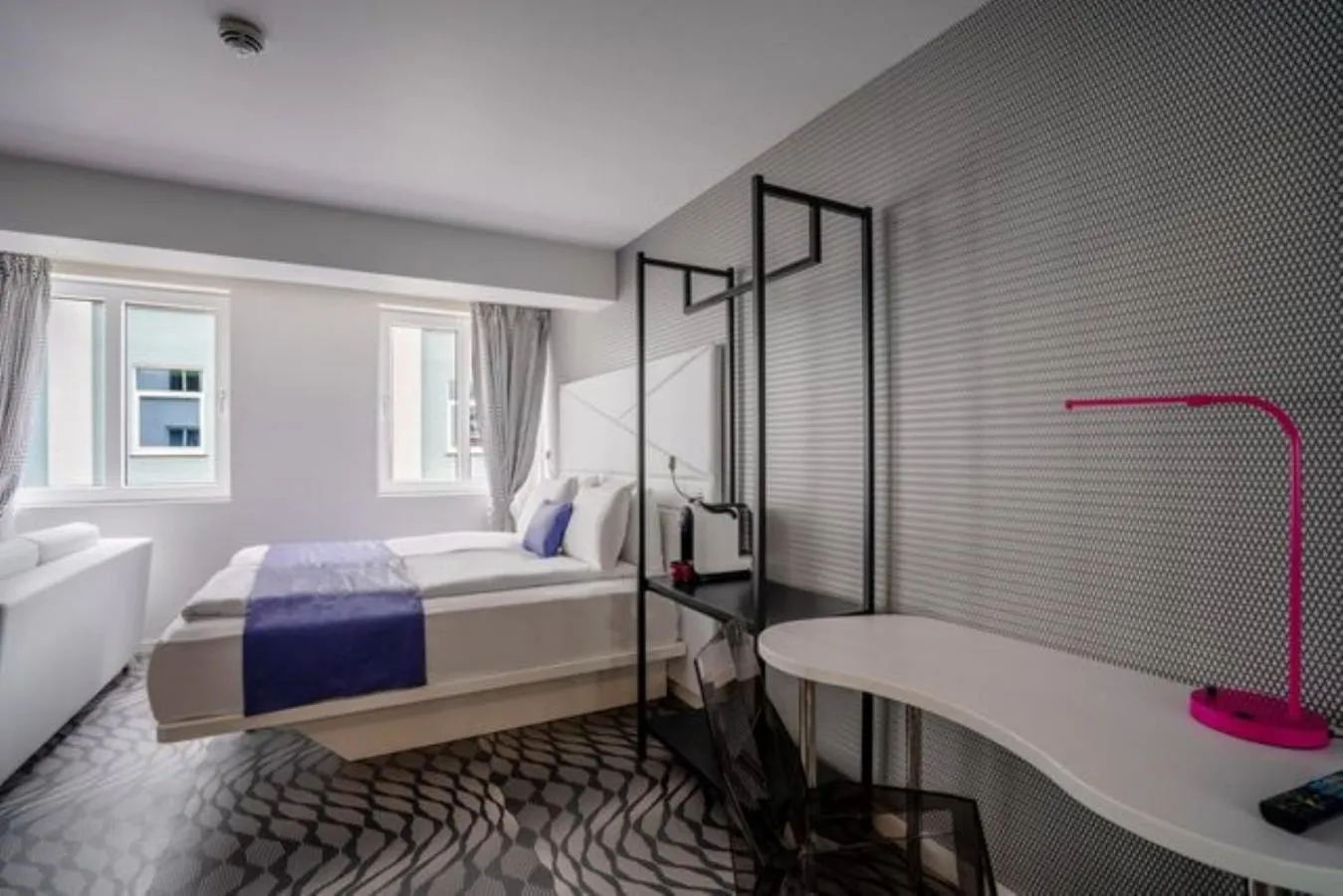 Bed in Magic Hotel & Apartments Kløverhuset