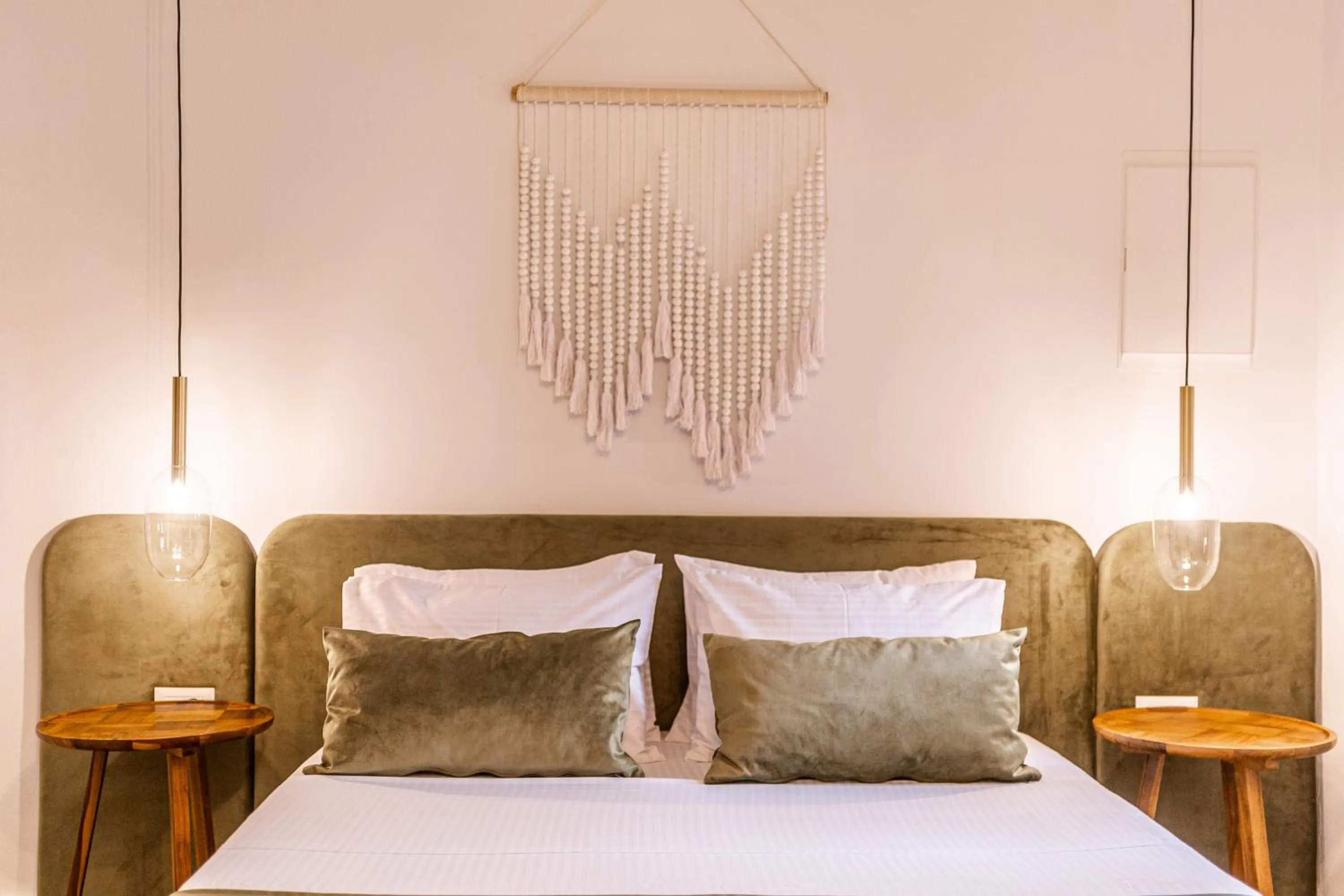 Bed in Lithinon Luxury Suites with Free Parking