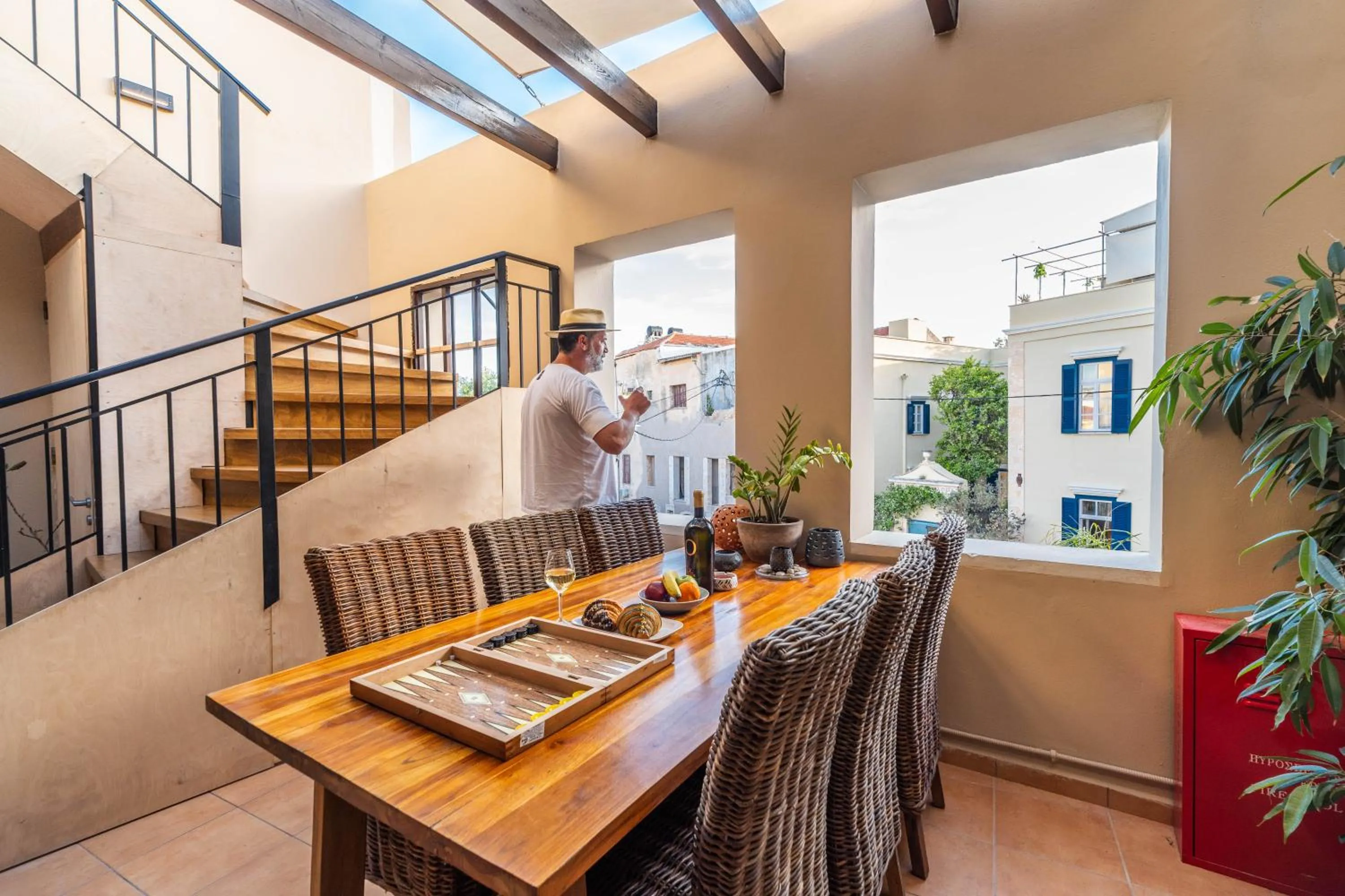 Patio in Lithinon Luxury Suites with Free Parking