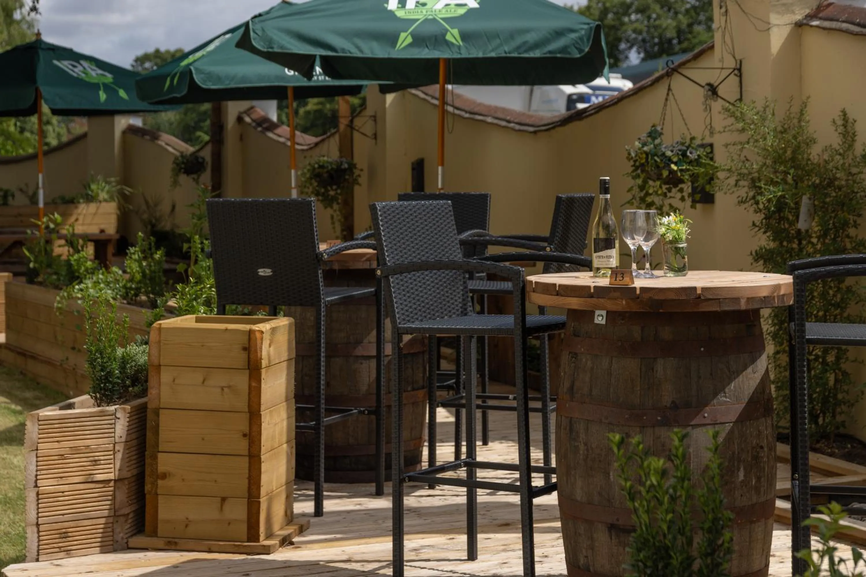 Garden in Best Western Brome Grange Hotel