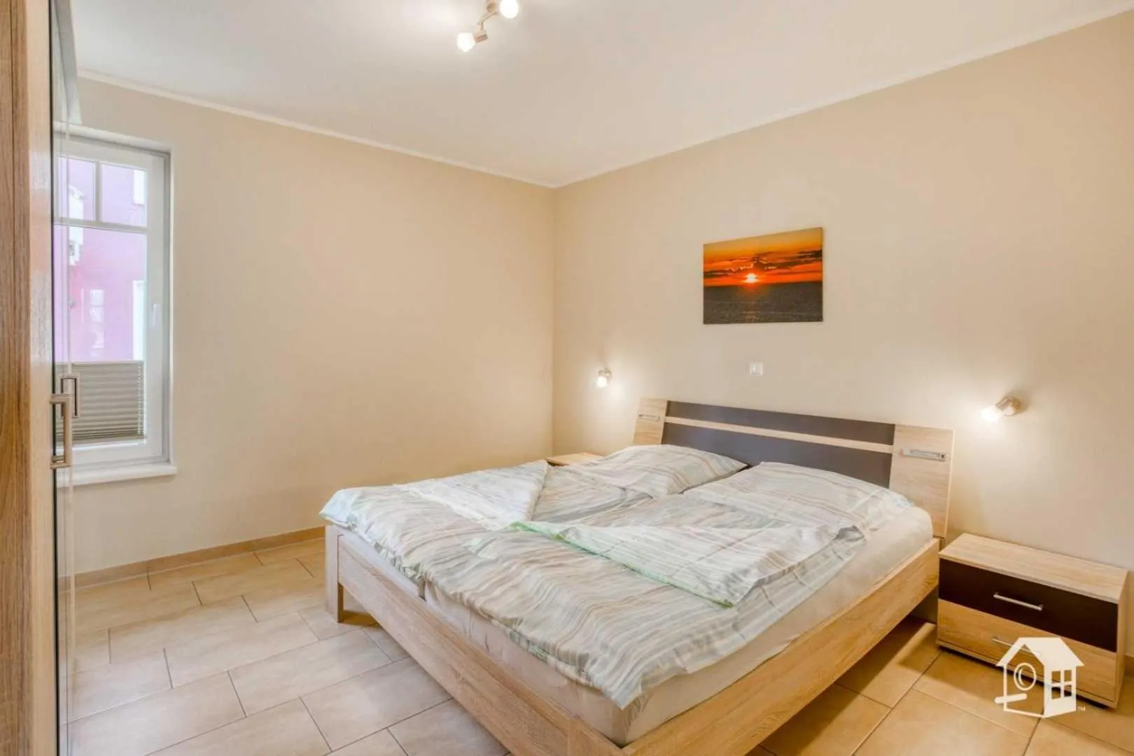 Bed in Appartement Sundevit