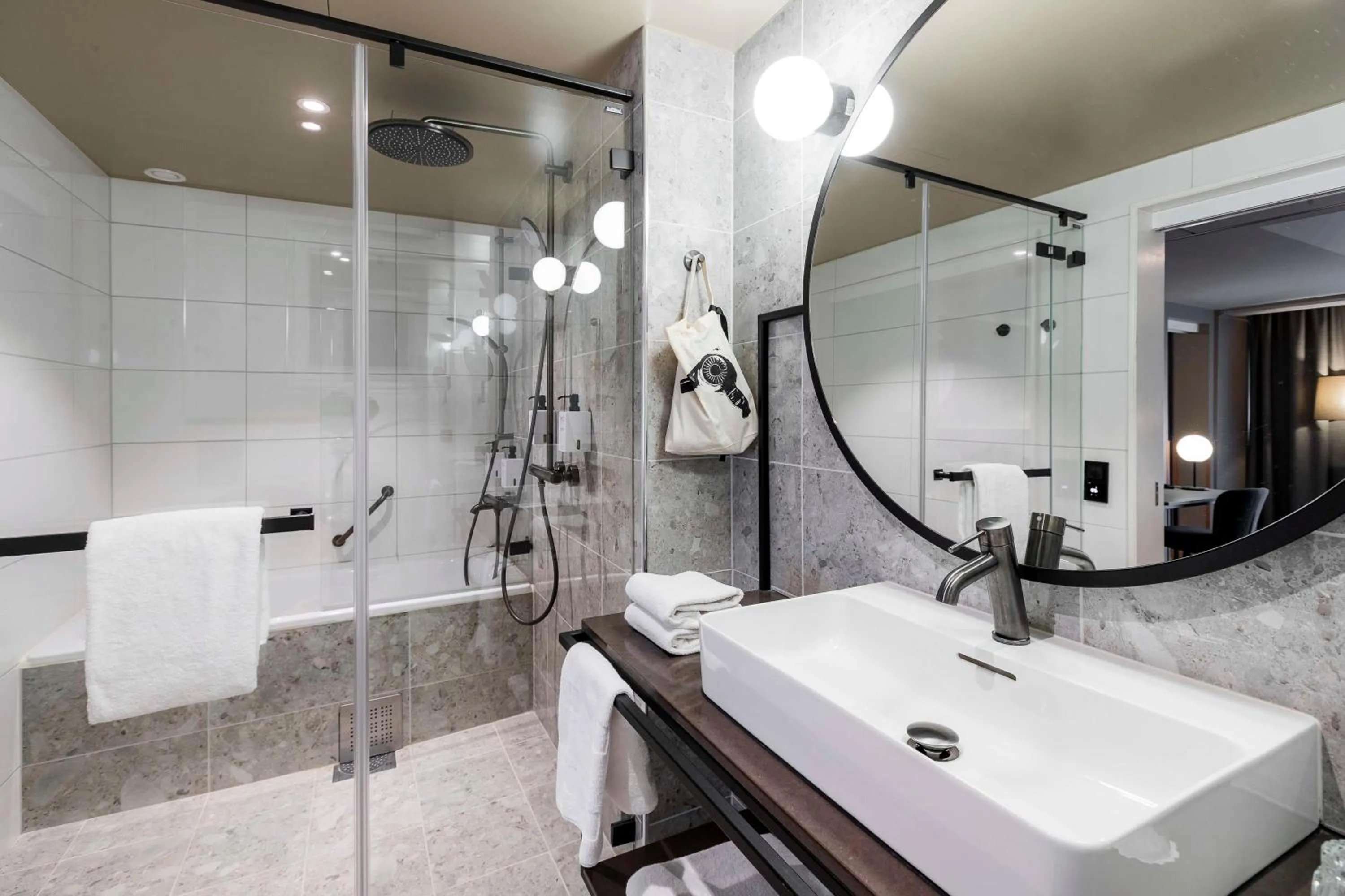 Bathroom in Scandic Park