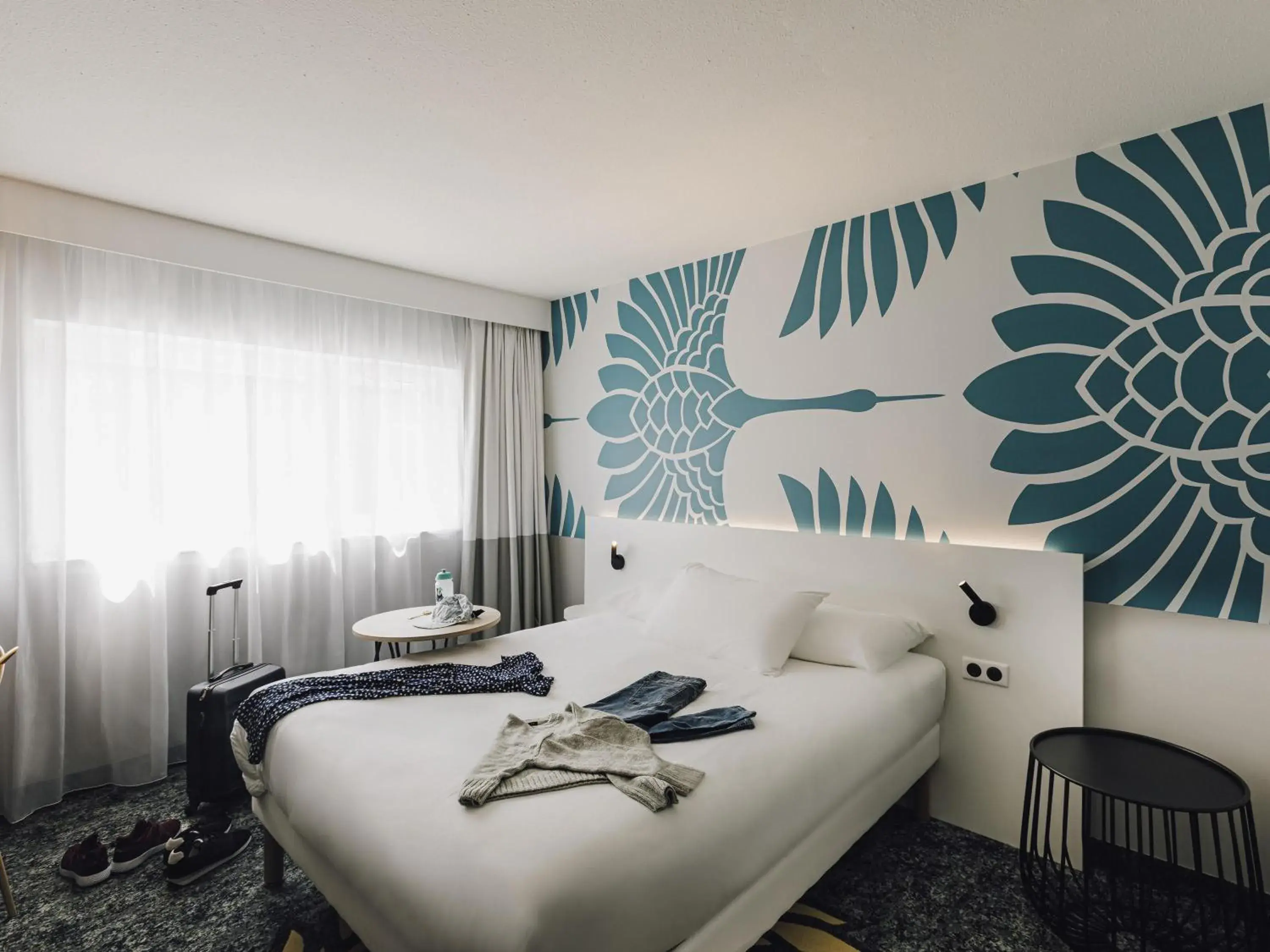 Bedroom, Bed in ibis Styles Nancy Laxou Bedroom, Bed in ibis Styles Nancy Laxou