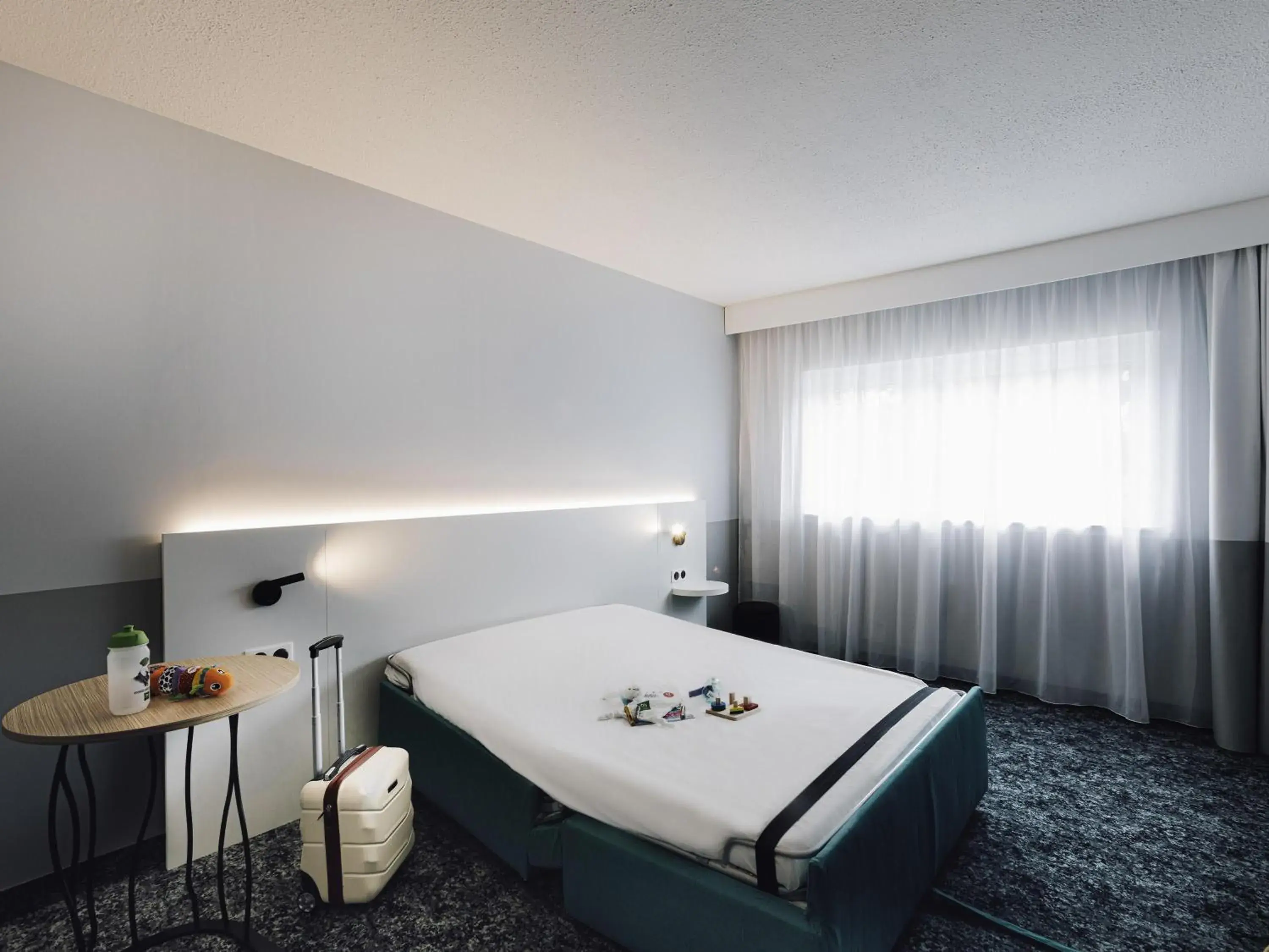 Bedroom, Bed in ibis Styles Nancy Laxou Bedroom, Bed in ibis Styles Nancy Laxou