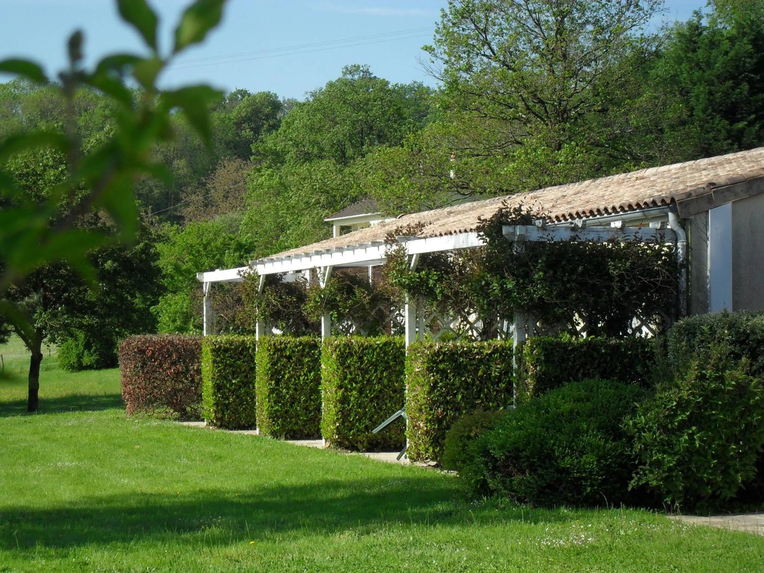 Balcony/Terrace in Logis Hôtel Val de Vienne
