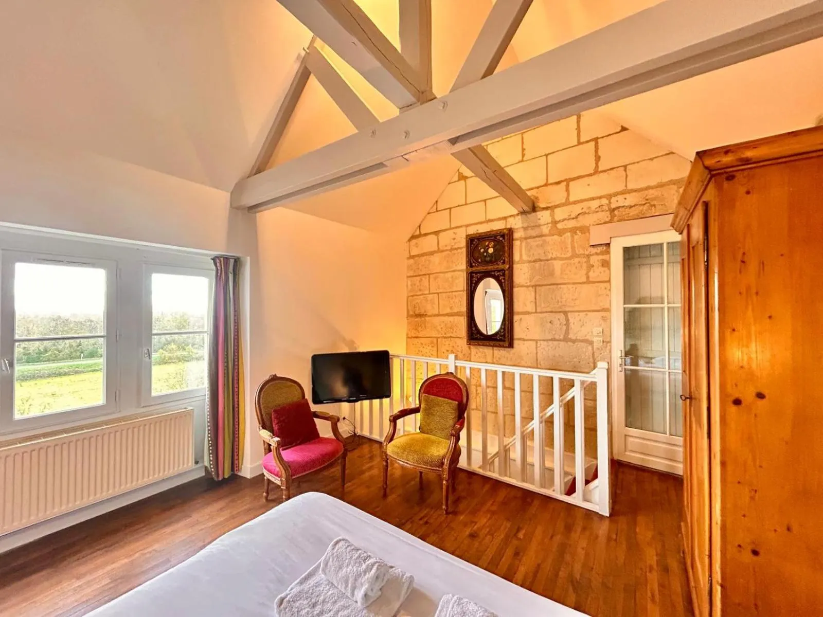 Bed in Logis Demeure de la Vignole