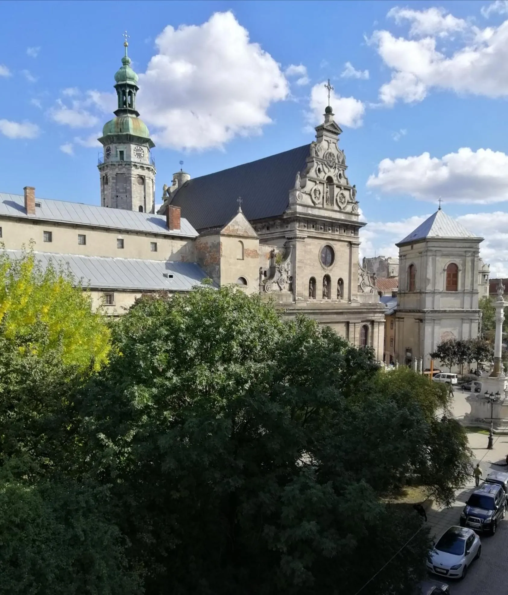 City view in The heart of Lviv