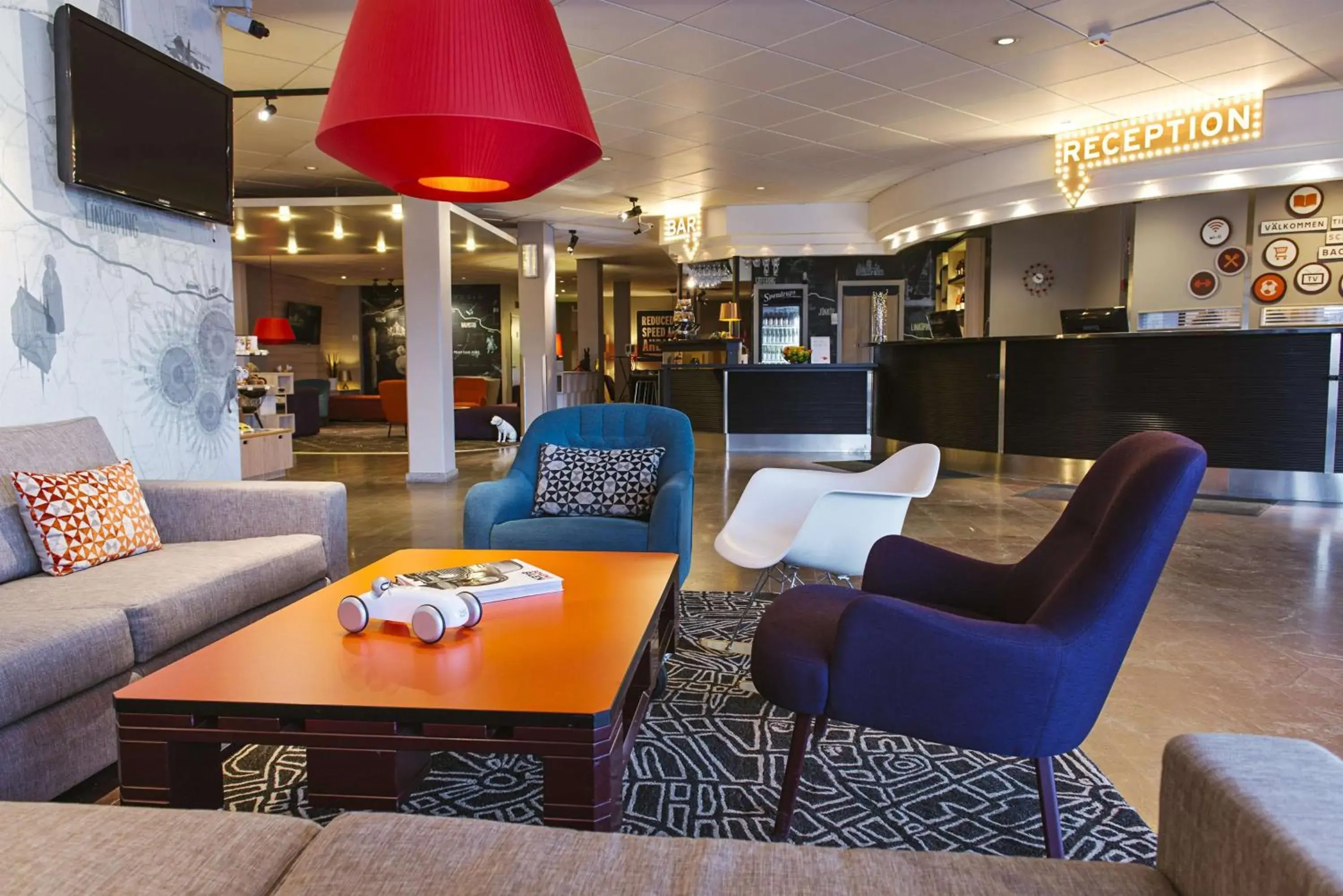 Lobby or reception in Scandic Backadal Lobby or reception in Scandic Backadal