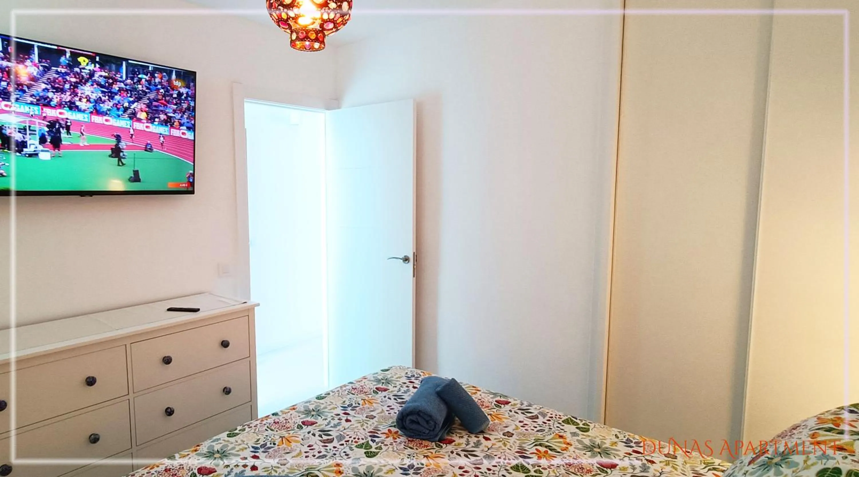 TV and multimedia, Bed in Dunas Apartment Gran Canaria