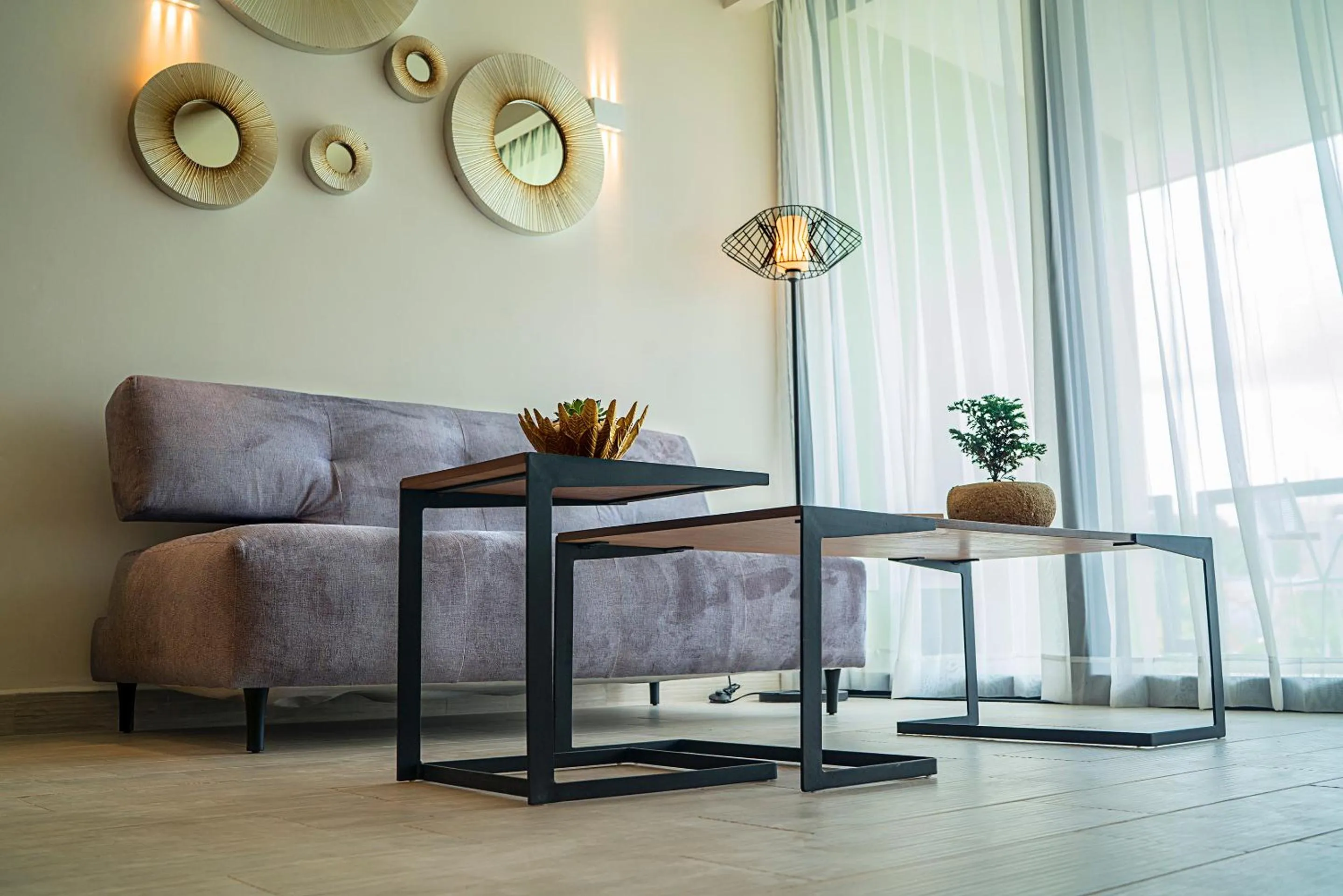 Seating area in Opal Suites Apartments