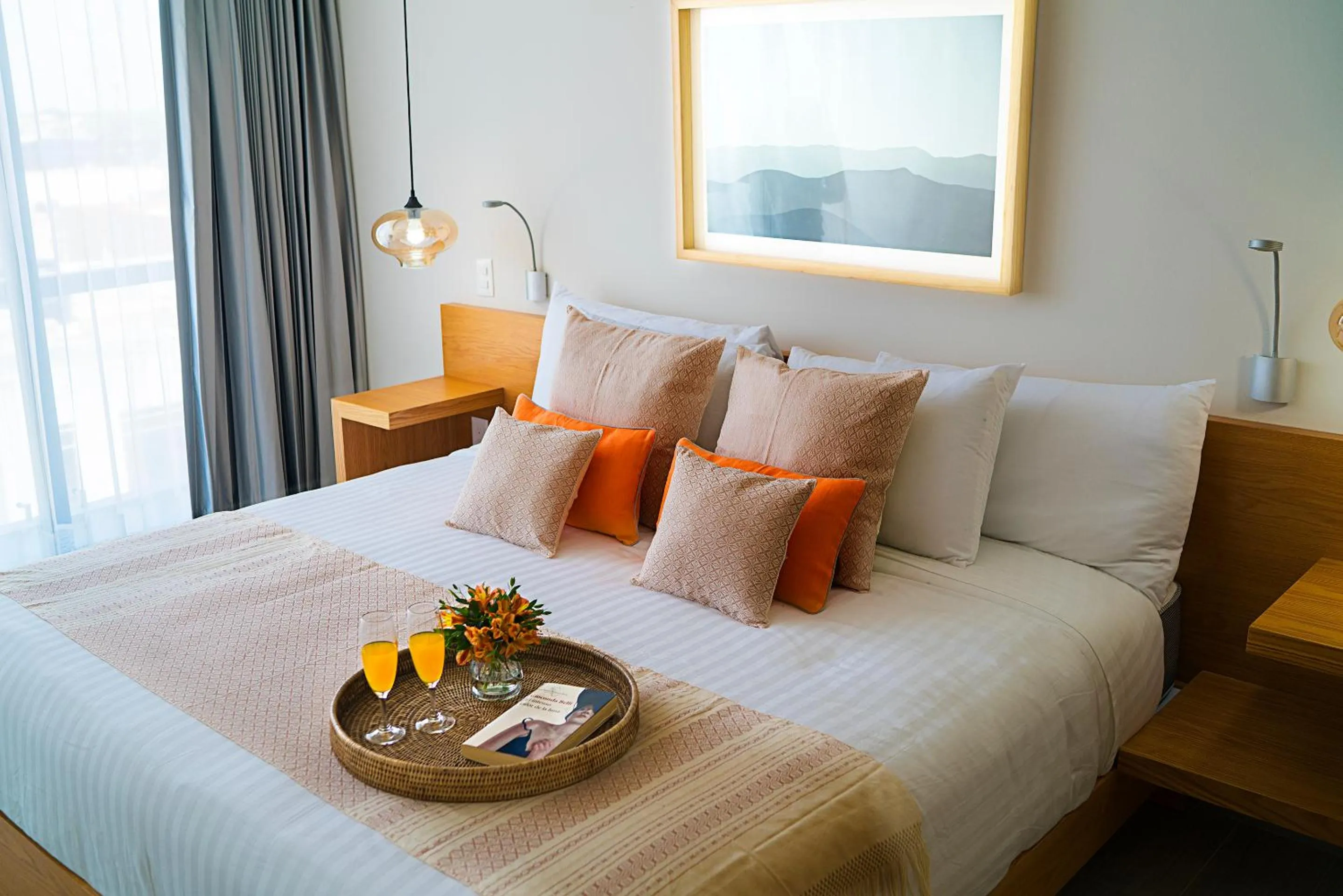 Bed in Opal Suites Apartments