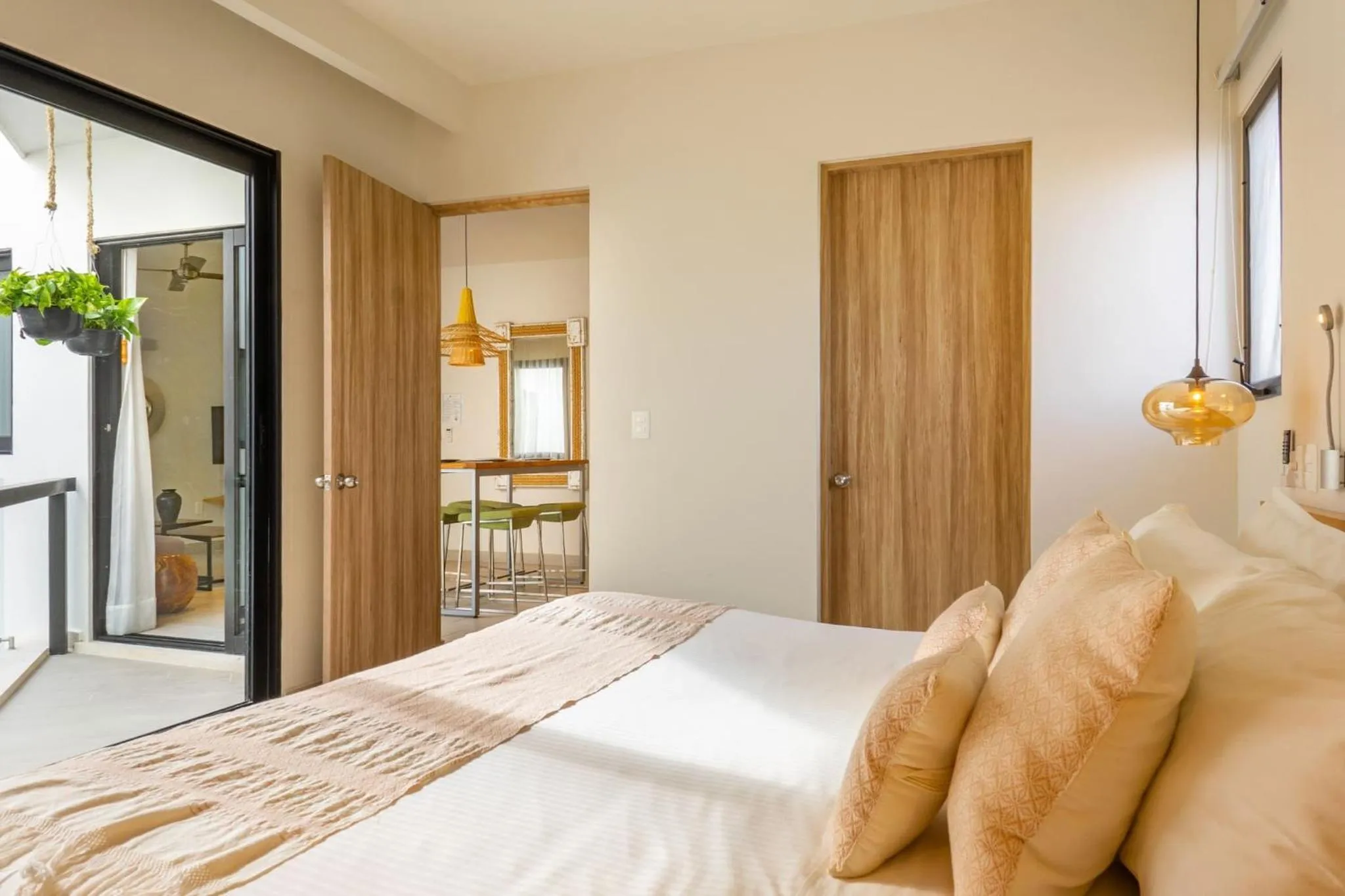 Bed in Opal Suites Apartments