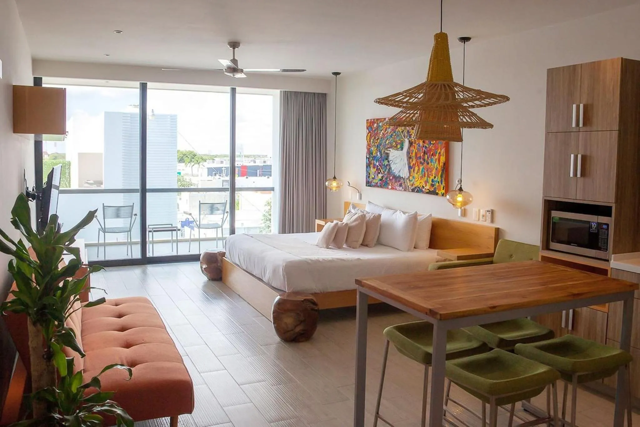 Bed in Opal Suites Apartments