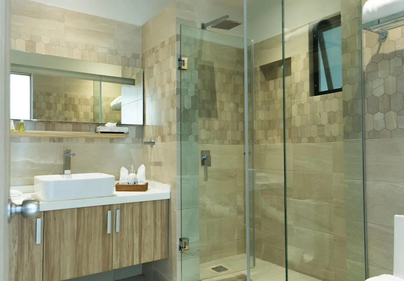Shower in Opal Suites Apartments