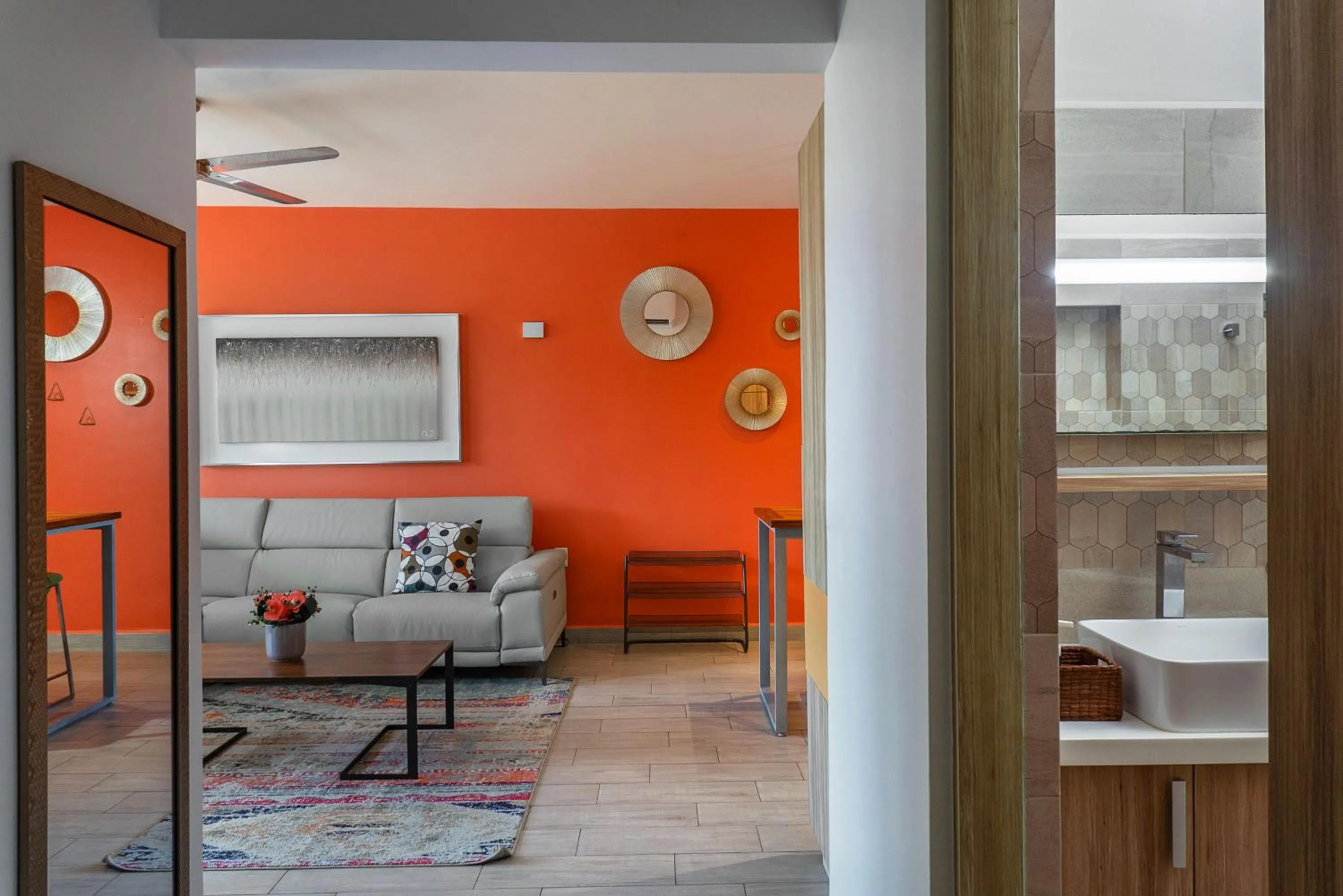 Living room in Opal Suites Apartments