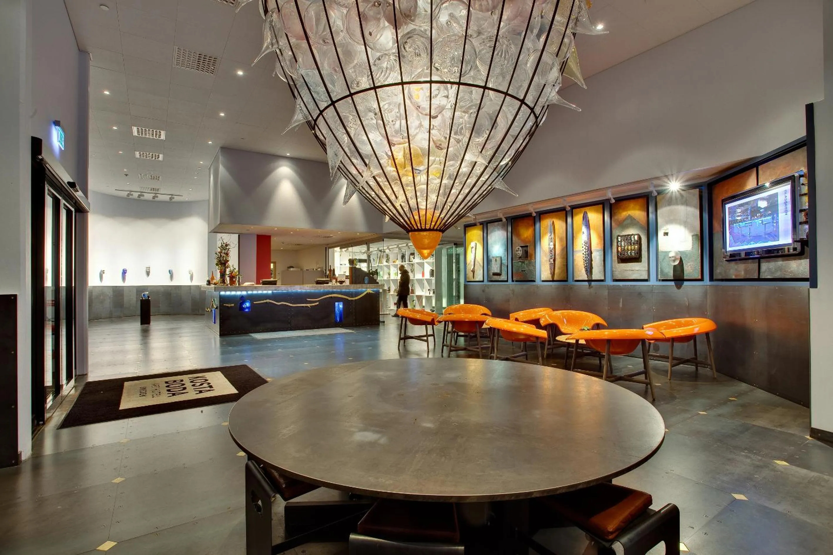 Decorative detail in Kosta Boda Art Hotel