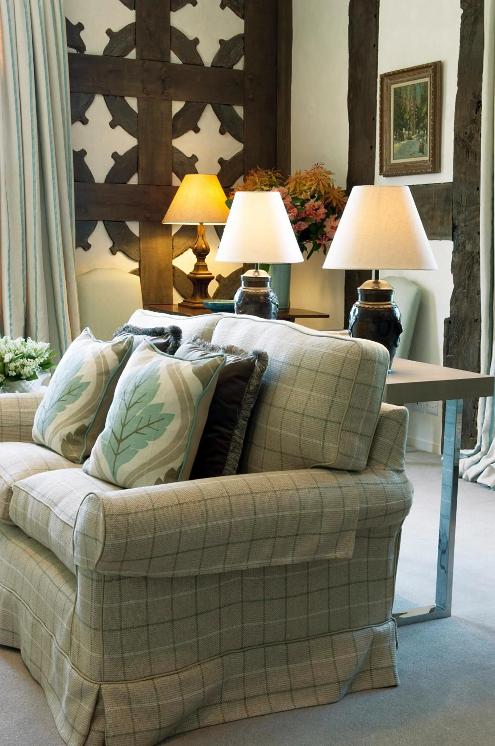 Communal lounge/ TV room in The North Wing - Combermere Abbey