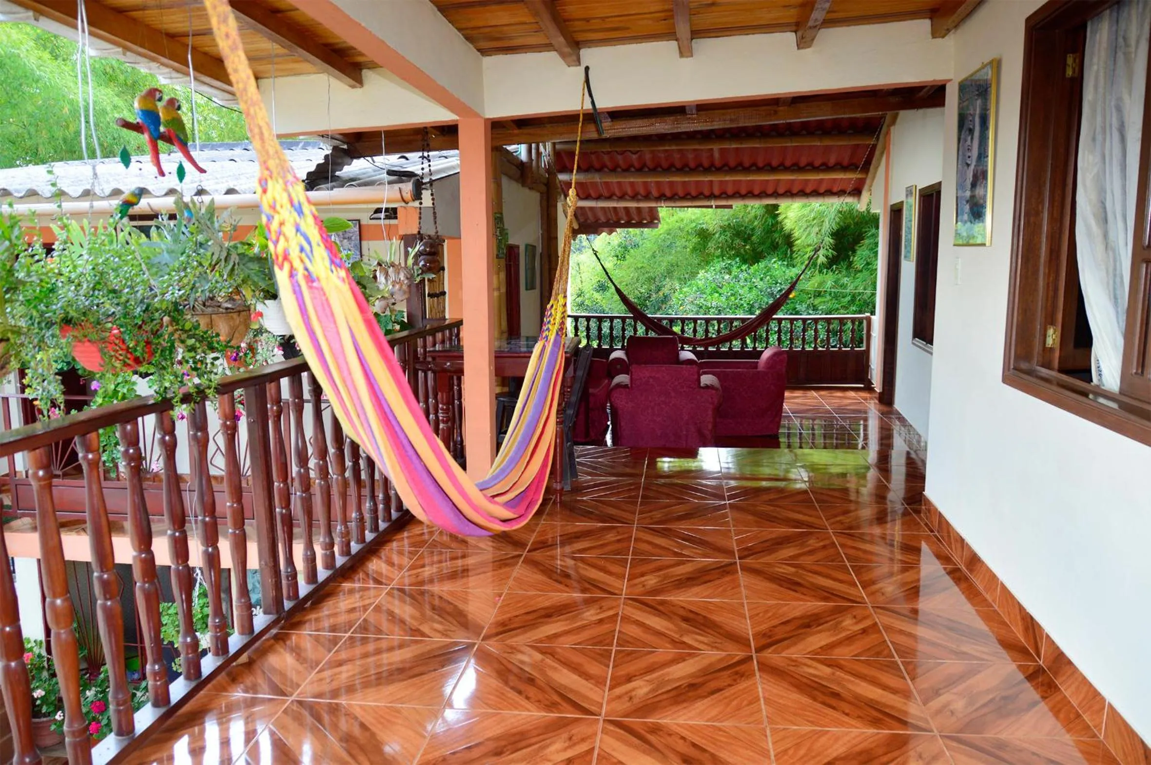 Balcony/Terrace in Hospedaje y Camping Buena Vista