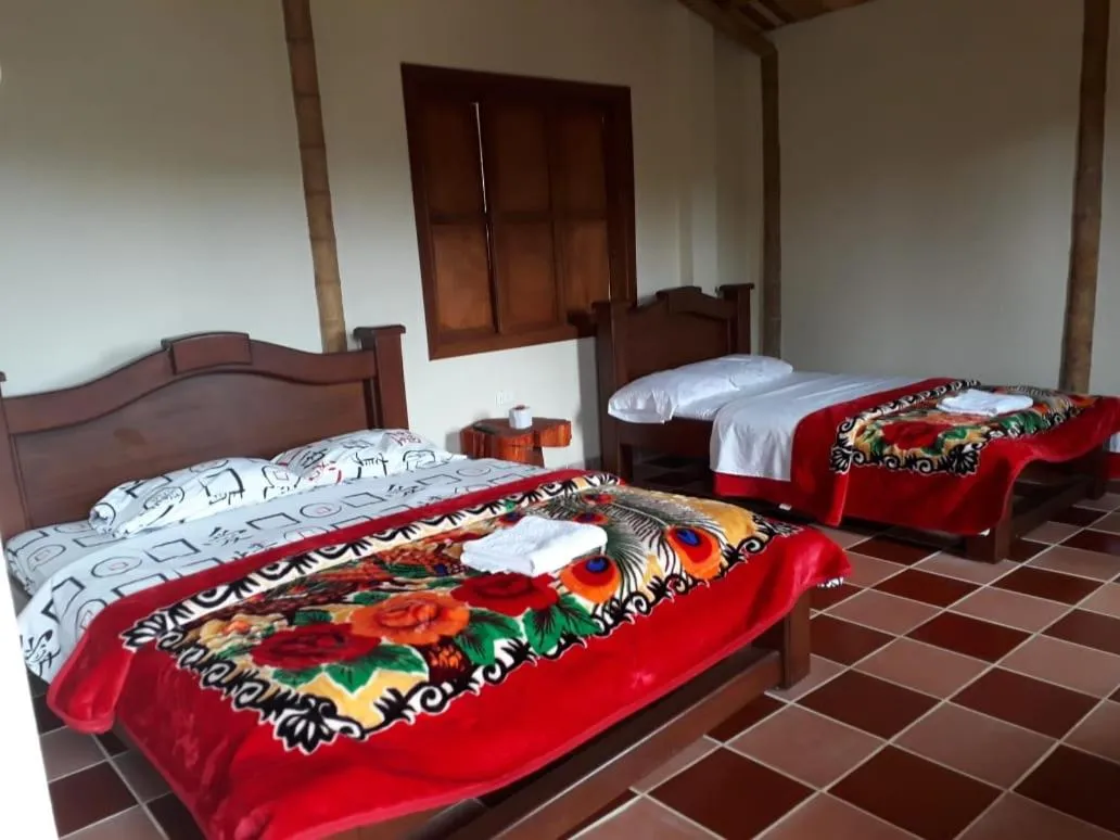 Bed in Hospedaje y Camping Buena Vista