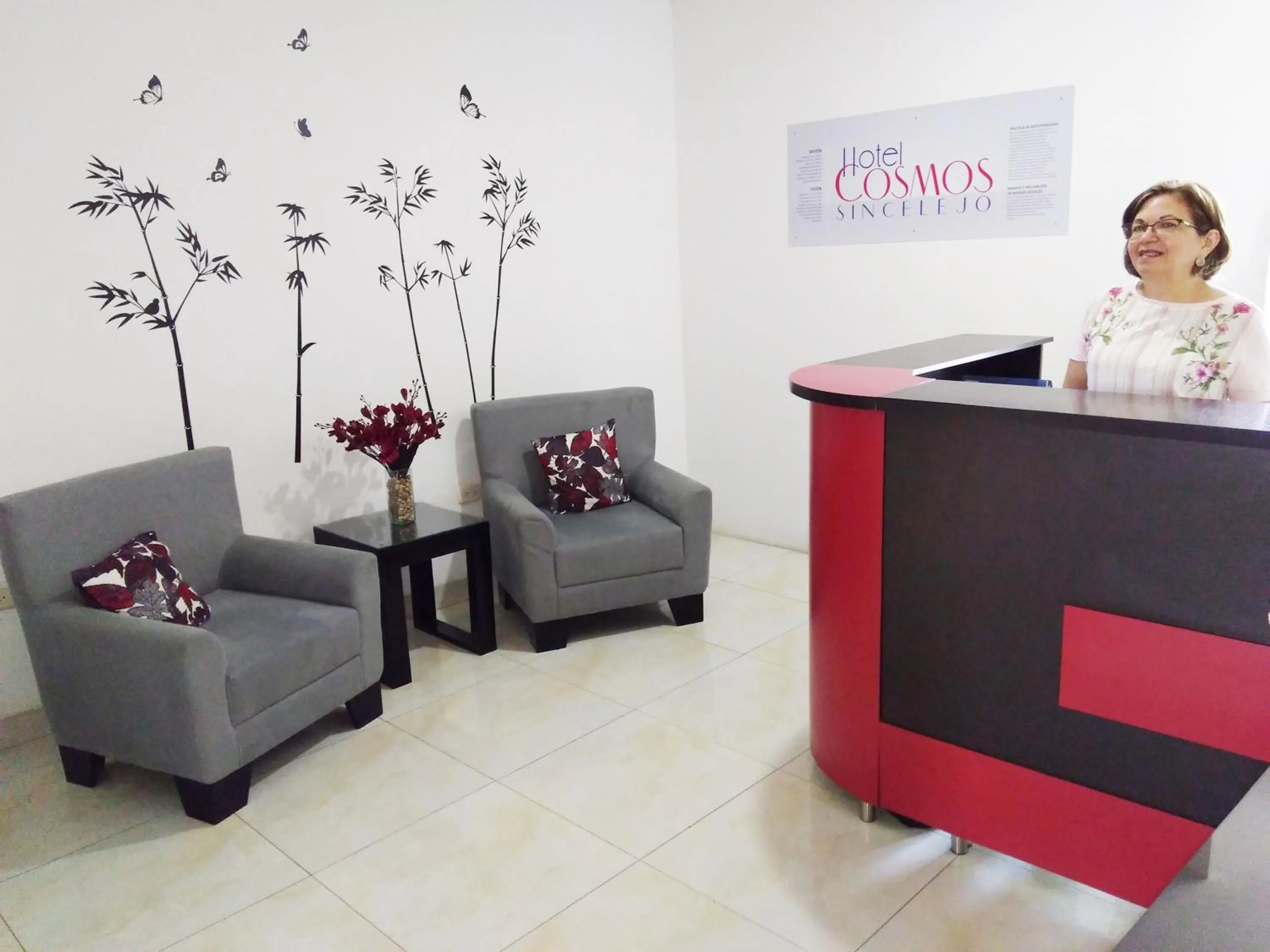 Lobby or reception in Hotel Cosmos Sincelejo