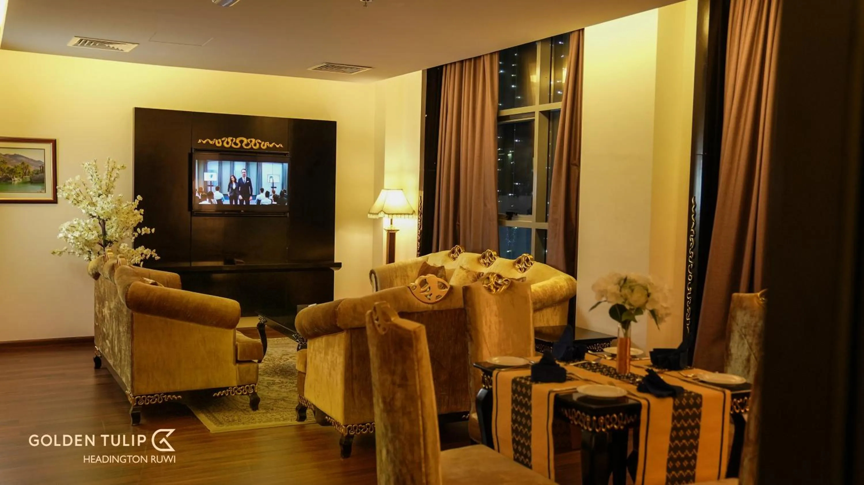 Living room in Golden Tulip Headington