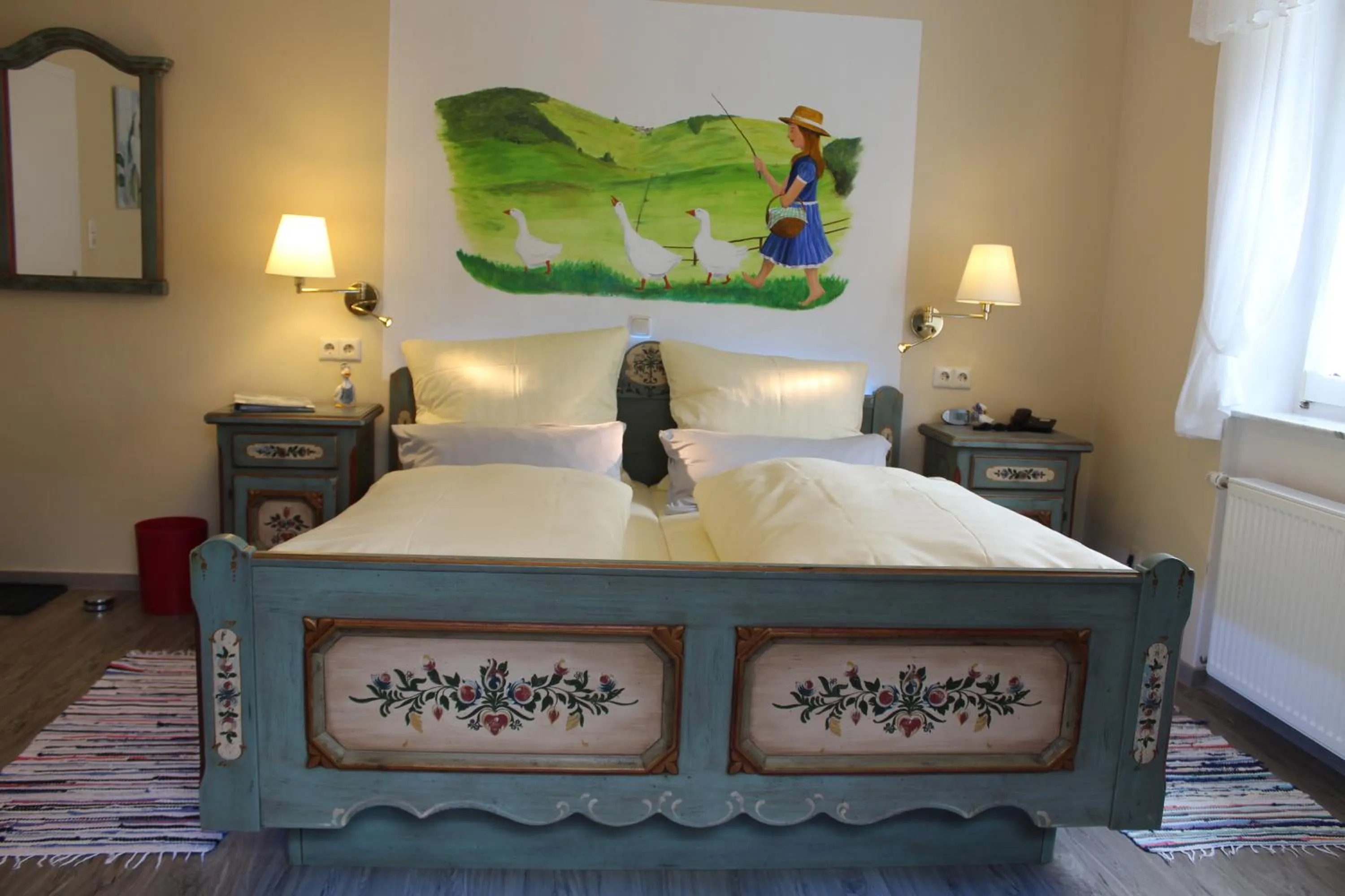 Bed in Gasthaus Laubacher Wald