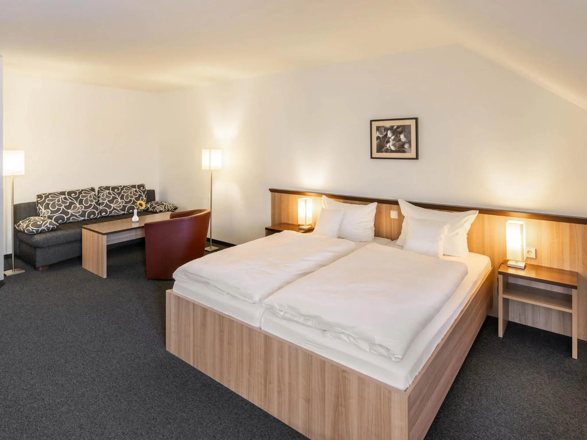 Photo of the whole room, Bed in Christkönigshaus