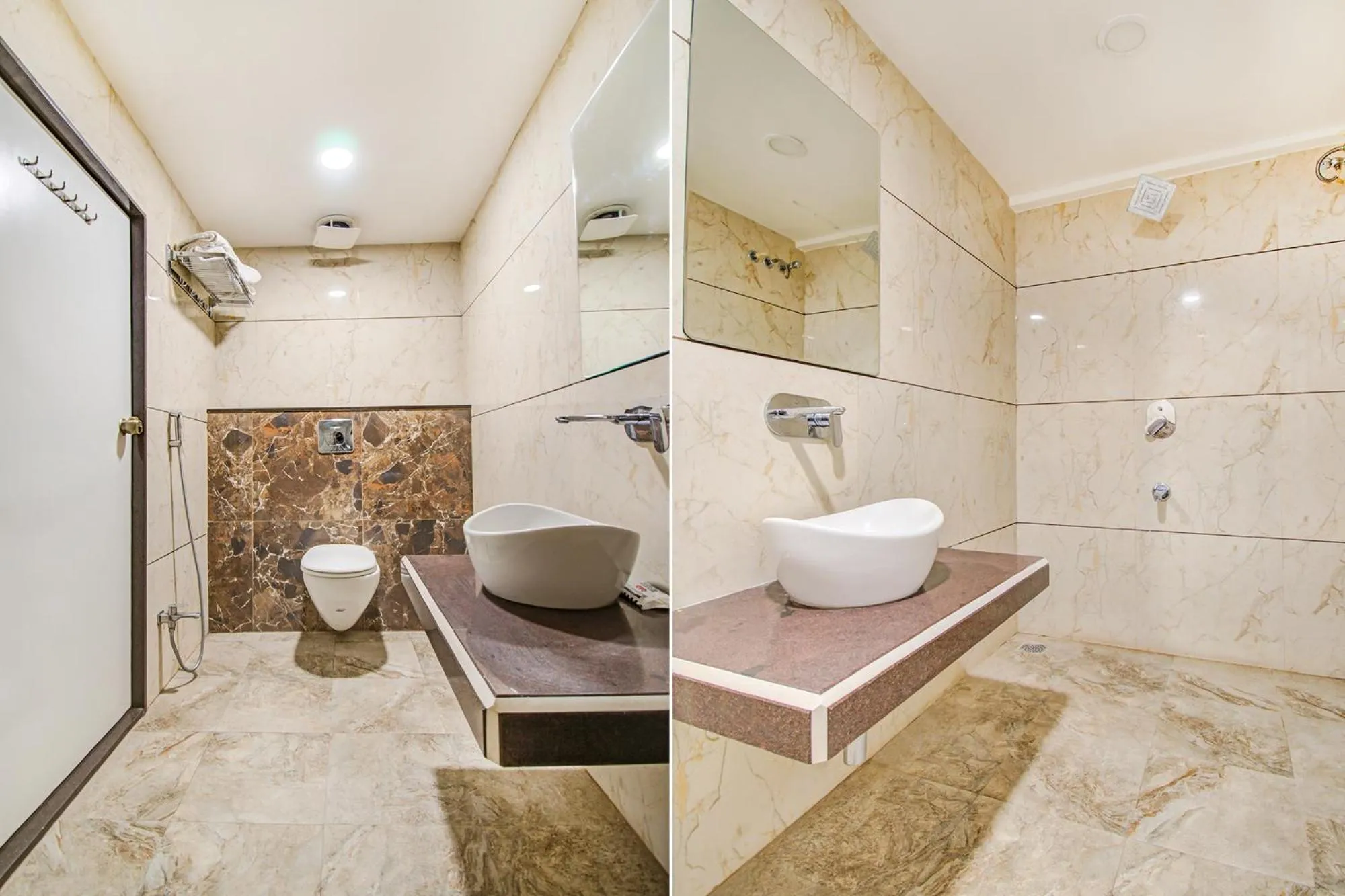 Toilet in FabHotel Rajnandani Residency Bhawarkua