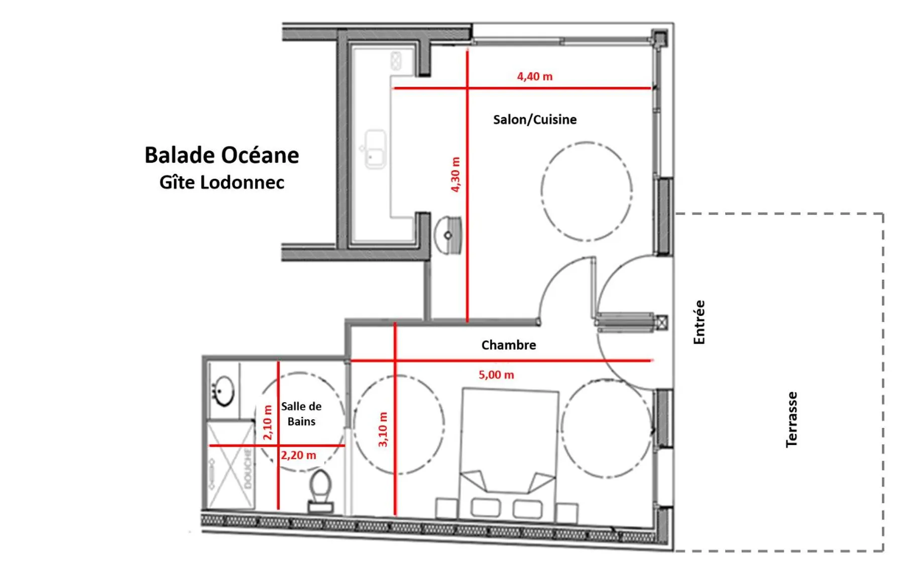 Floor plan in Balade Océane