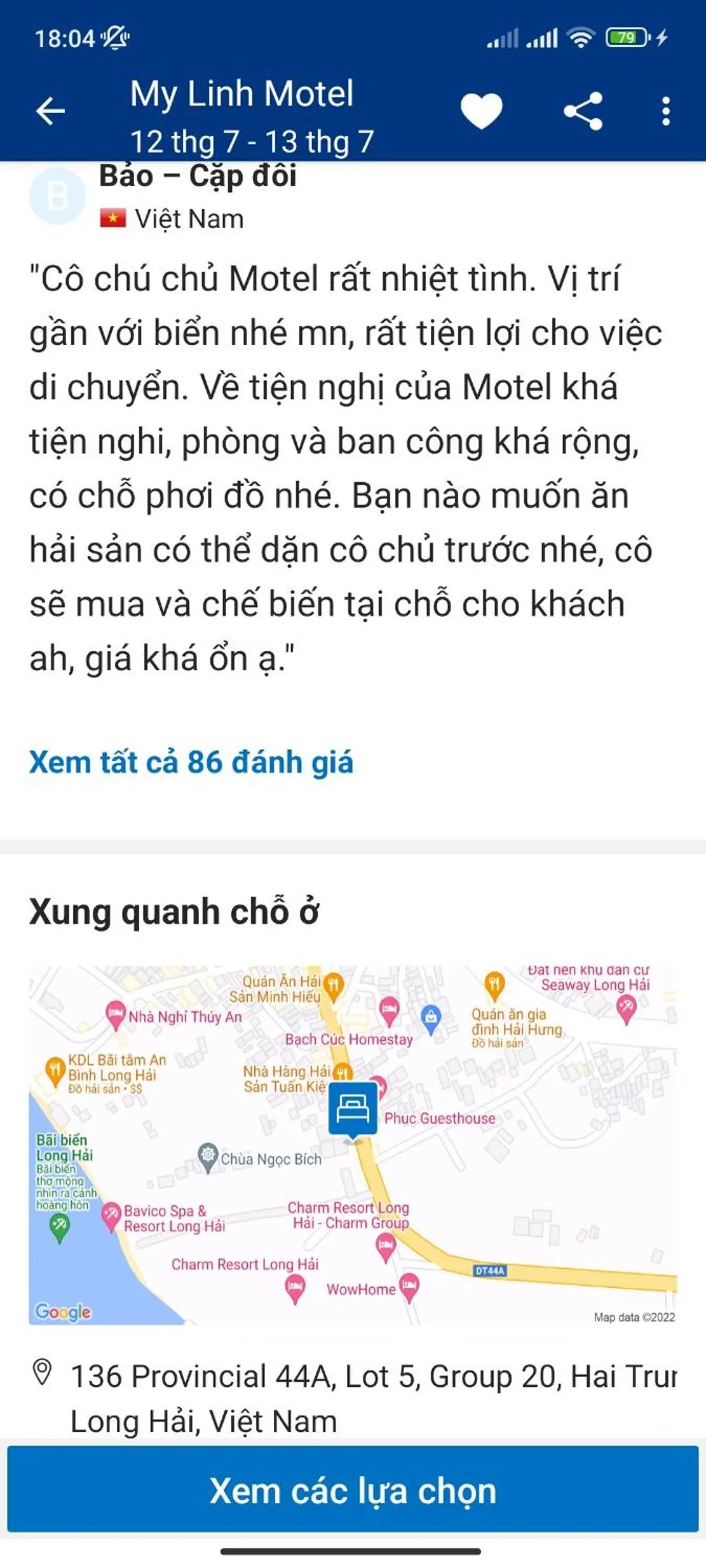 My Linh Motel 976 Đường võ thị sáu long hải