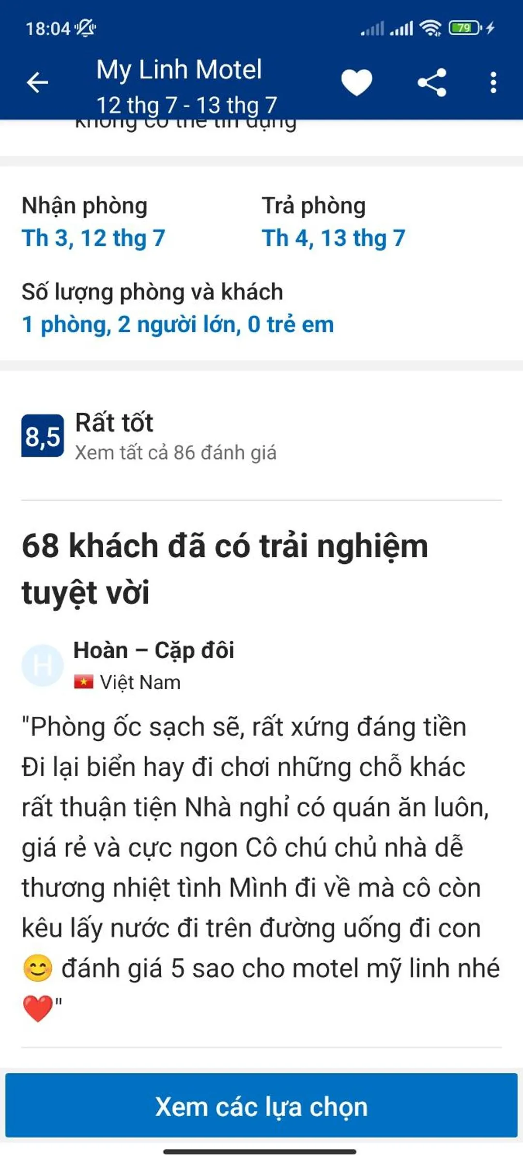 My Linh Motel 976 Đường võ thị sáu long hải