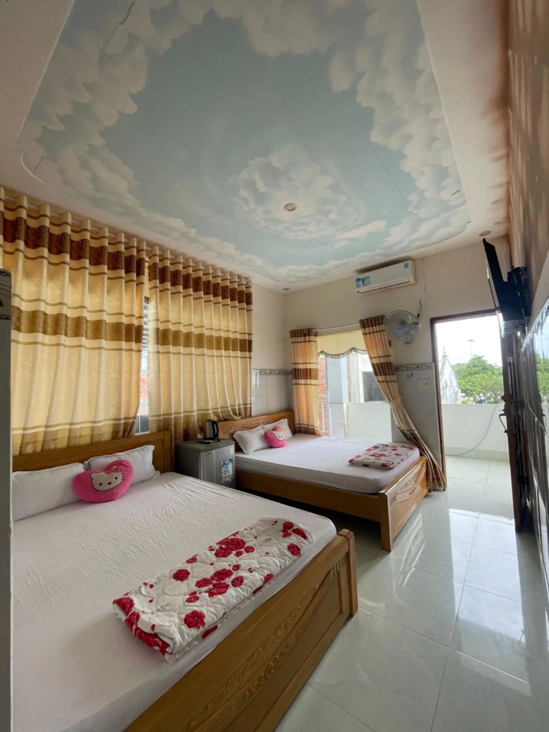 Bed in My Linh Motel 976 Đường võ thị sáu long hải
