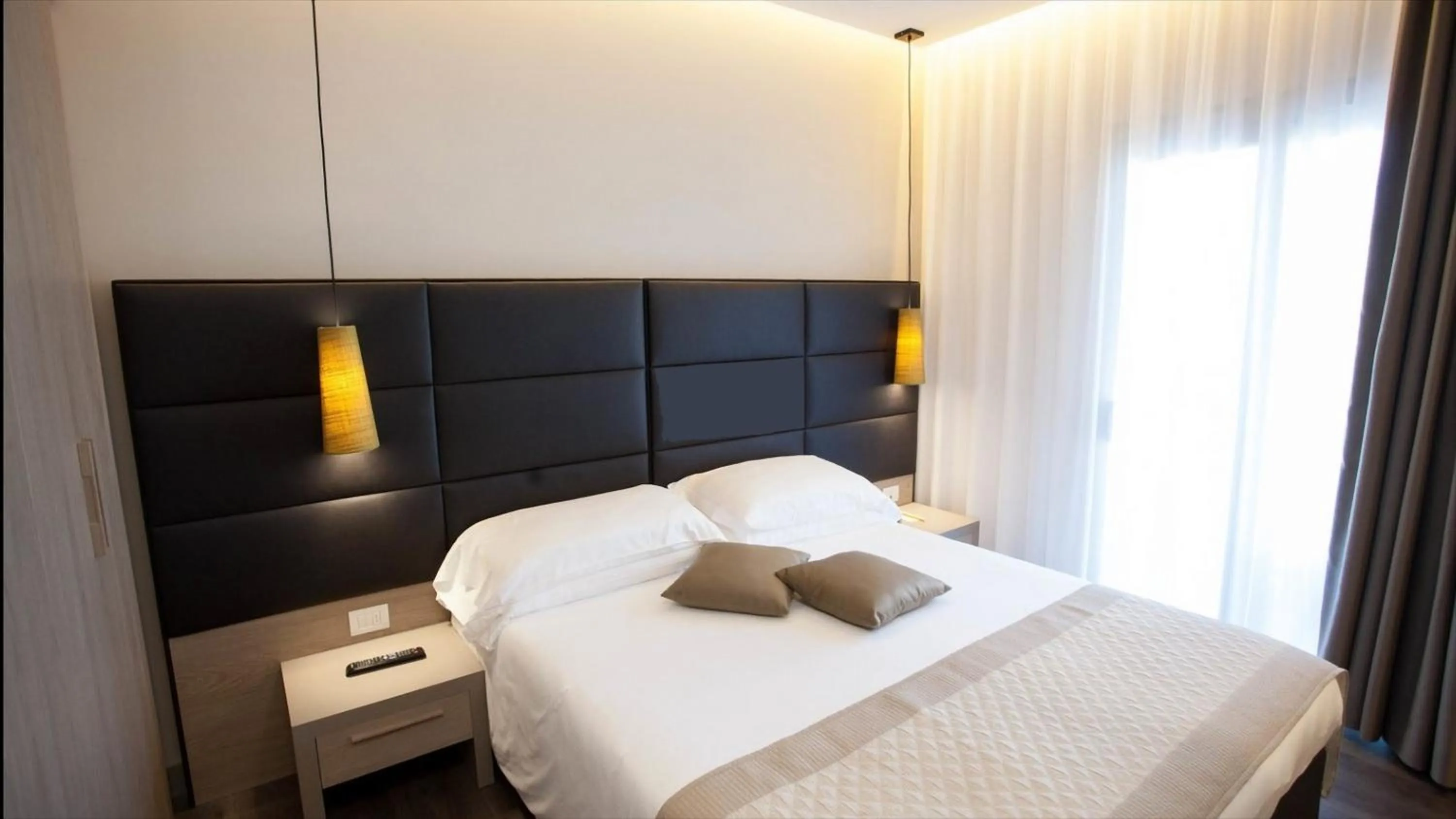 Bed in Hotel Principe Palace