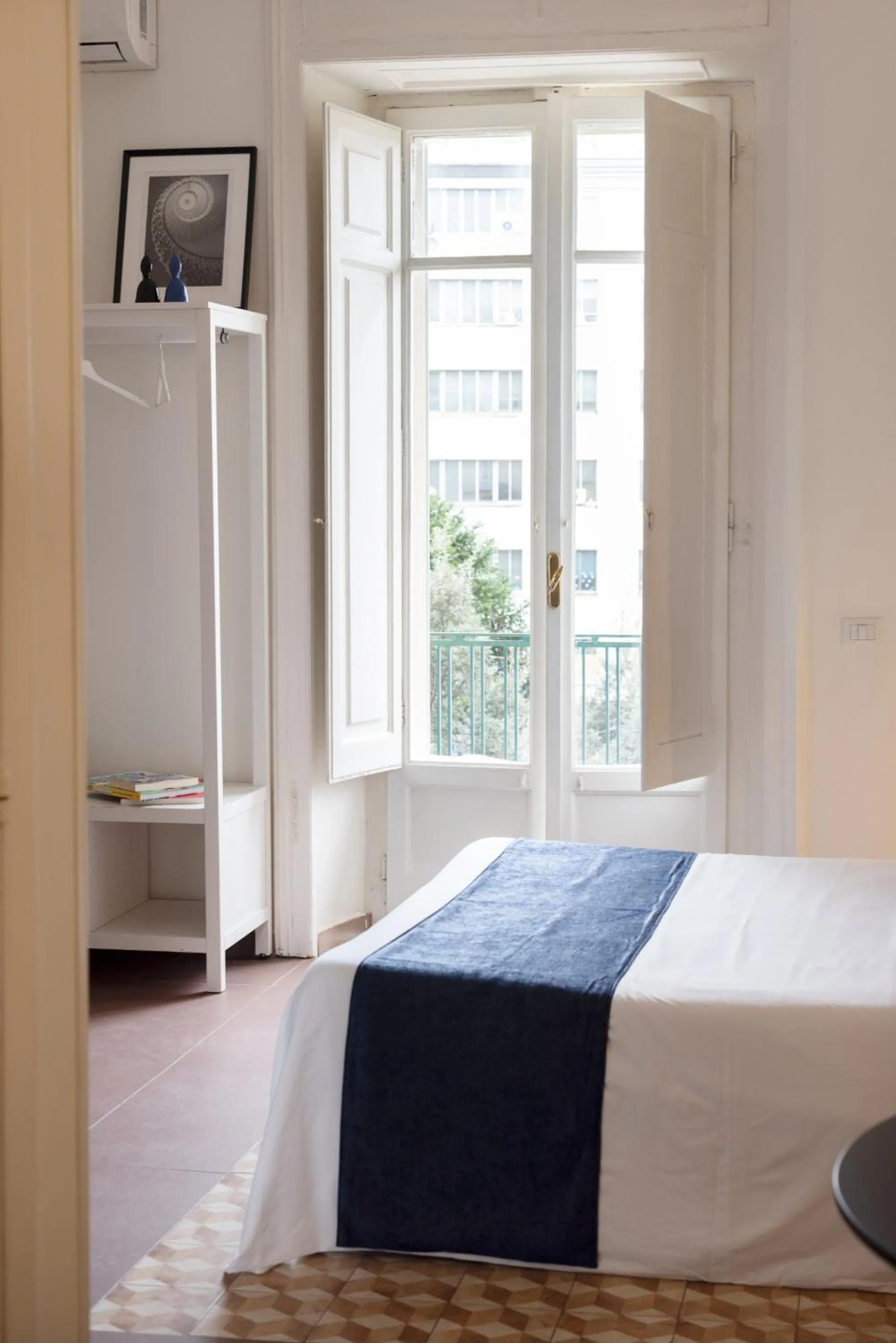 Balcony/Terrace, Bed in Una Notte al Museo