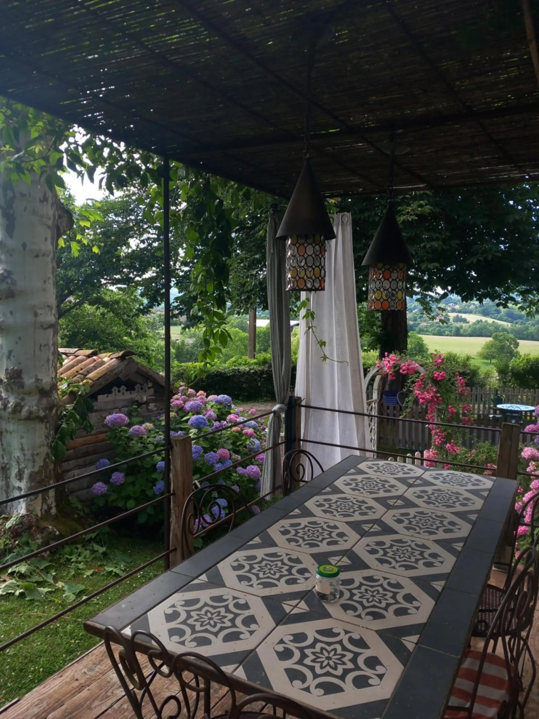 Patio in la maison d'Anna chambres d hôtes