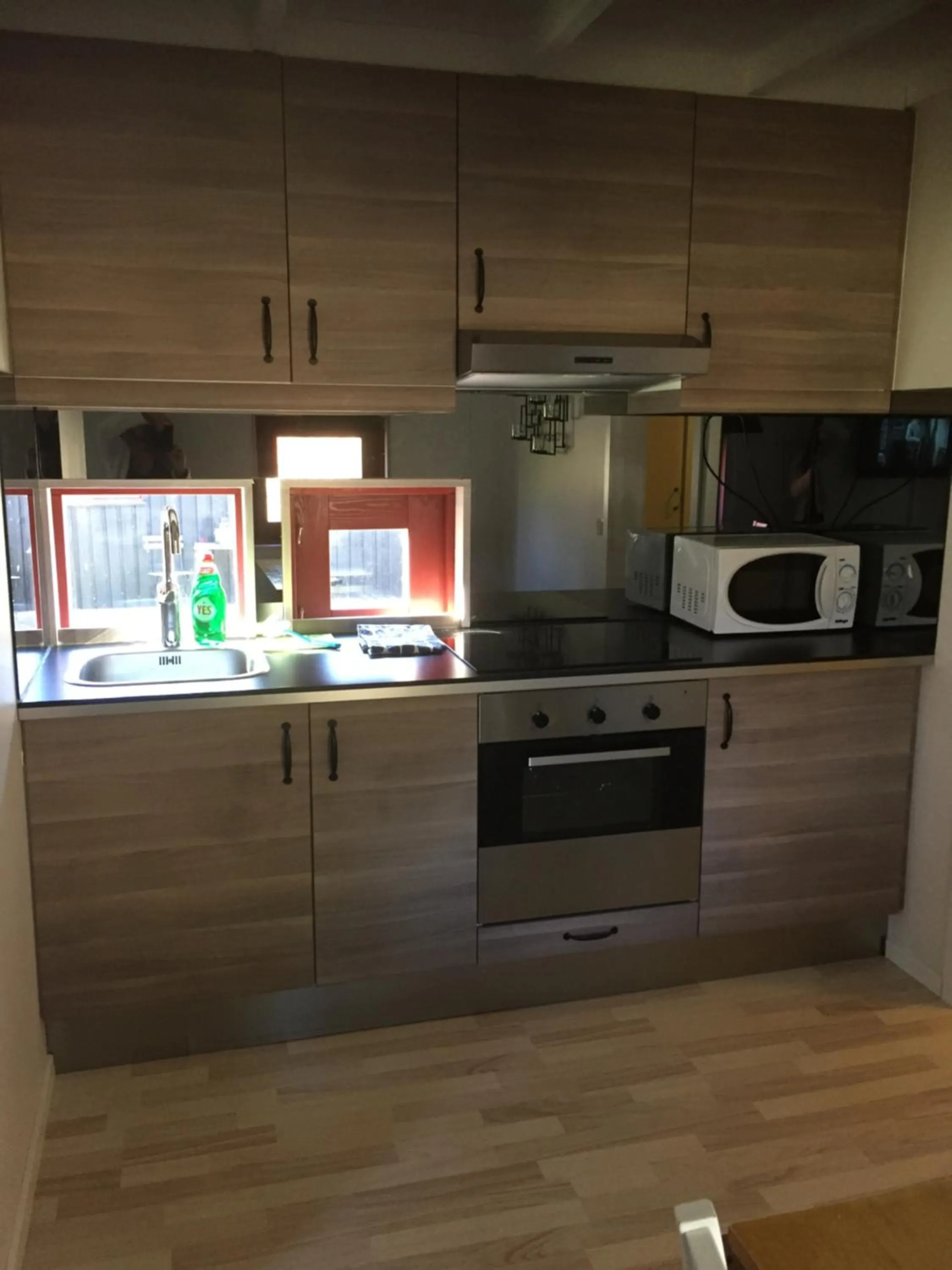 Kitchen or kitchenette in Klitterbyn Lodge
